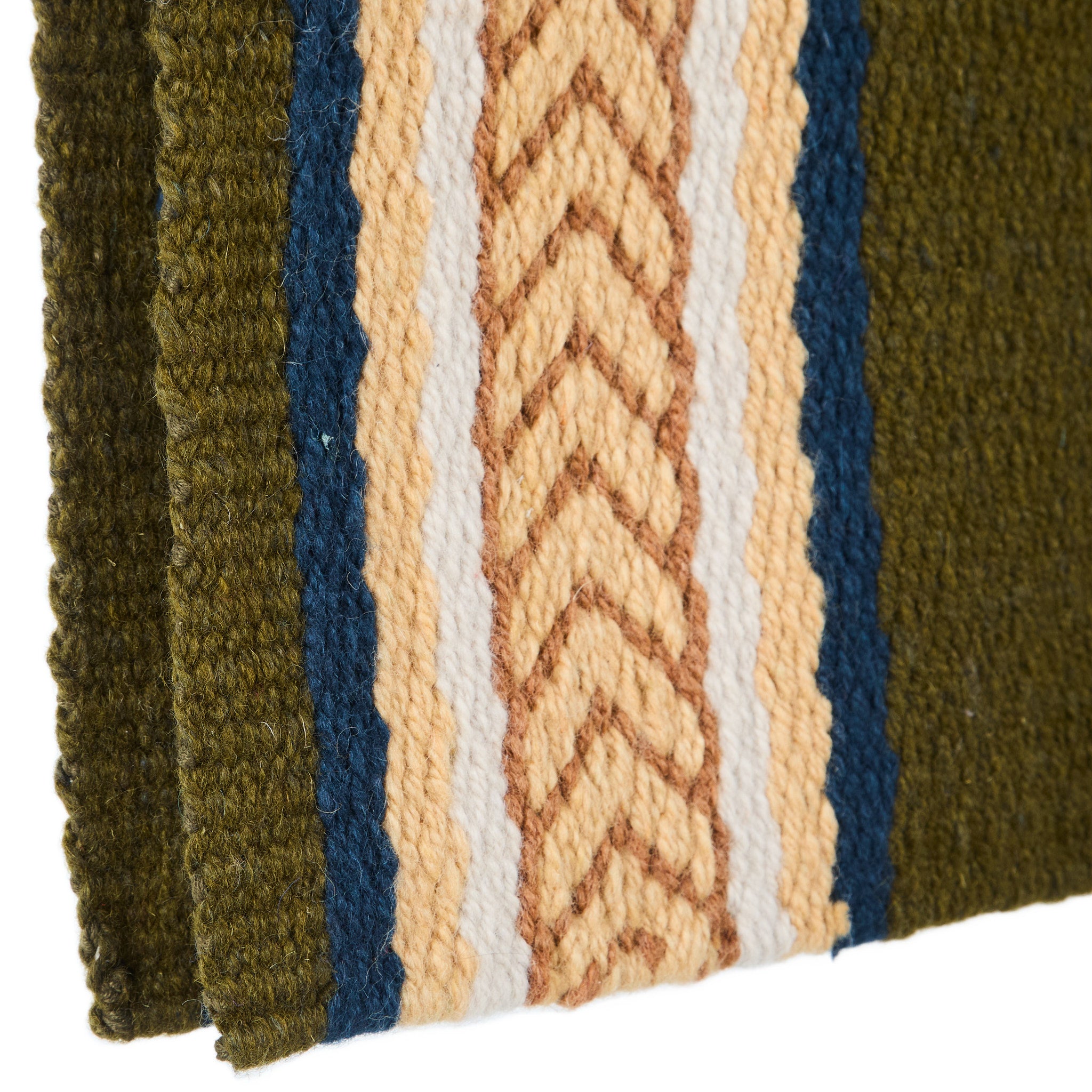 Image of 1425-9 Iron Horse 36x34 New Zealand Wool Saddle Blanket MULTI