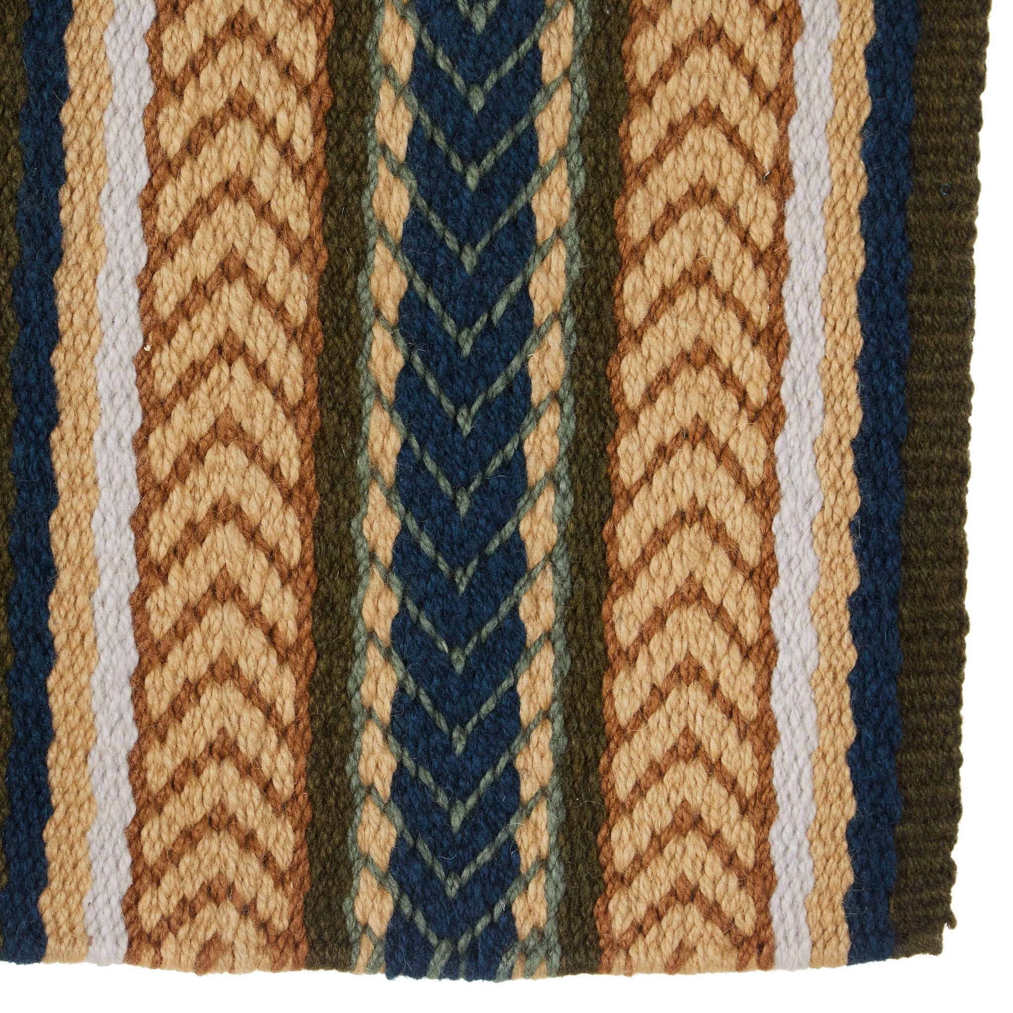 Image of 1425-9 Iron Horse 36x34 New Zealand Wool Saddle Blanket MULTI