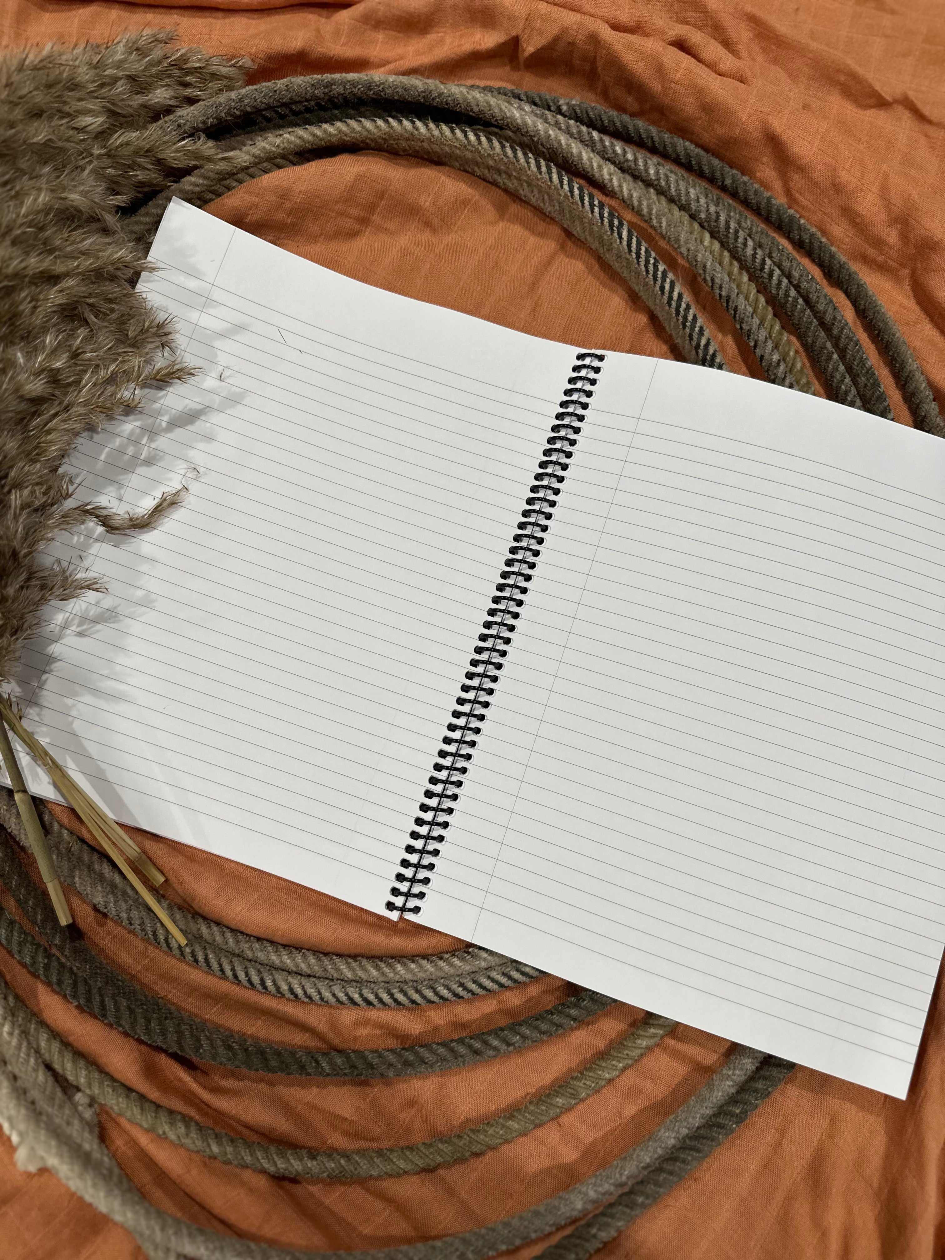 Image of Trippy Saddle Lined Notebook