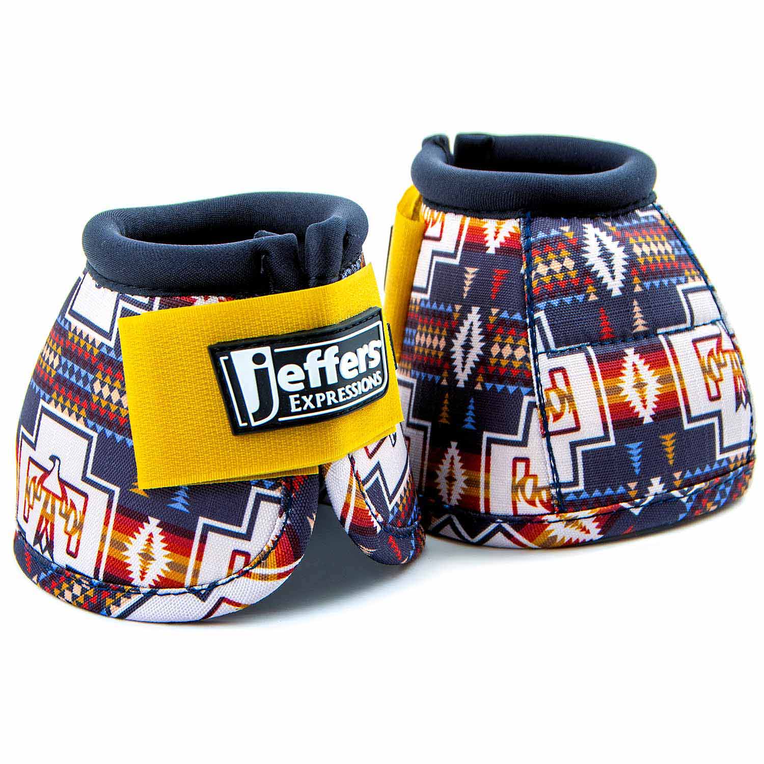Image of Jeffers Expression No-Turn Bell Boots for Horses, Pair, Nylon