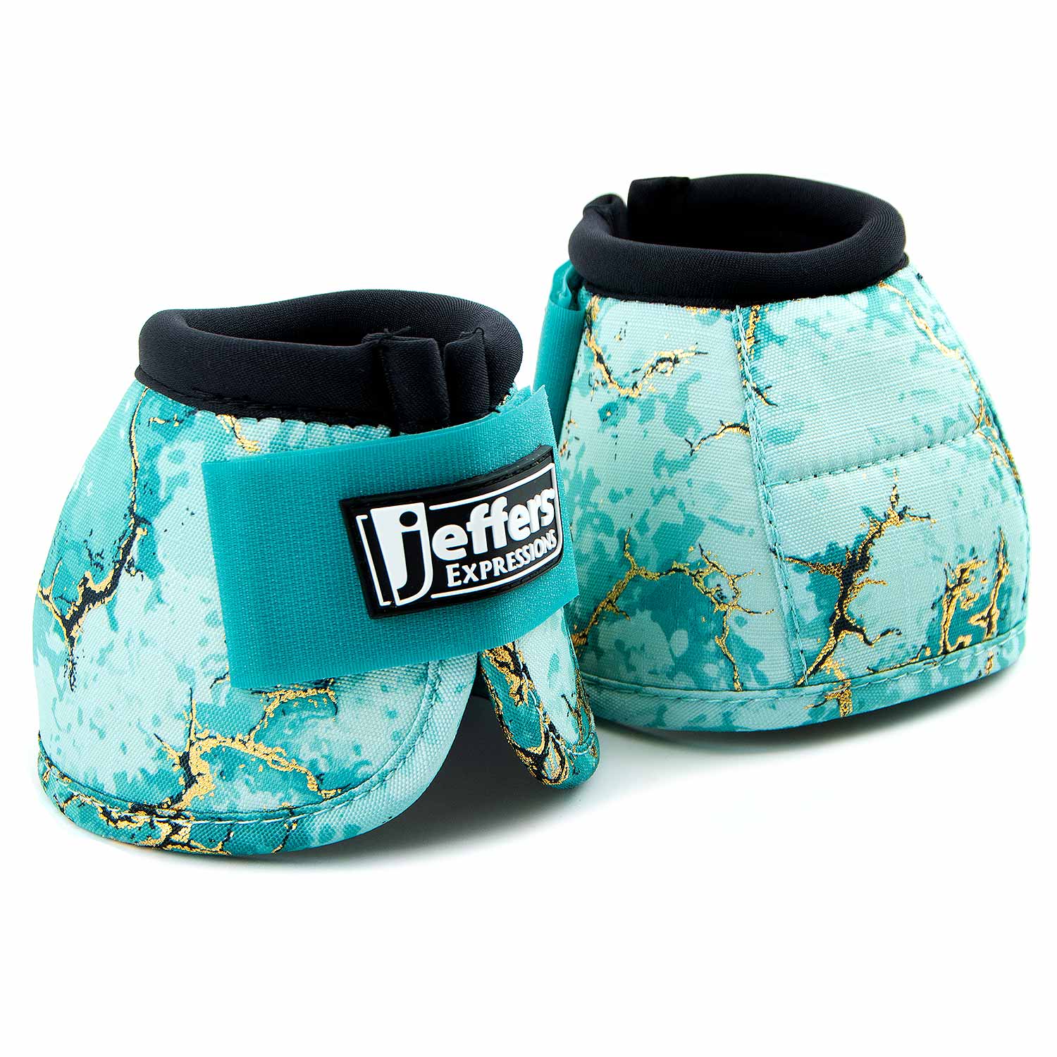 Image of Jeffers Expression No-Turn Bell Boots for Horses, Pair, Nylon