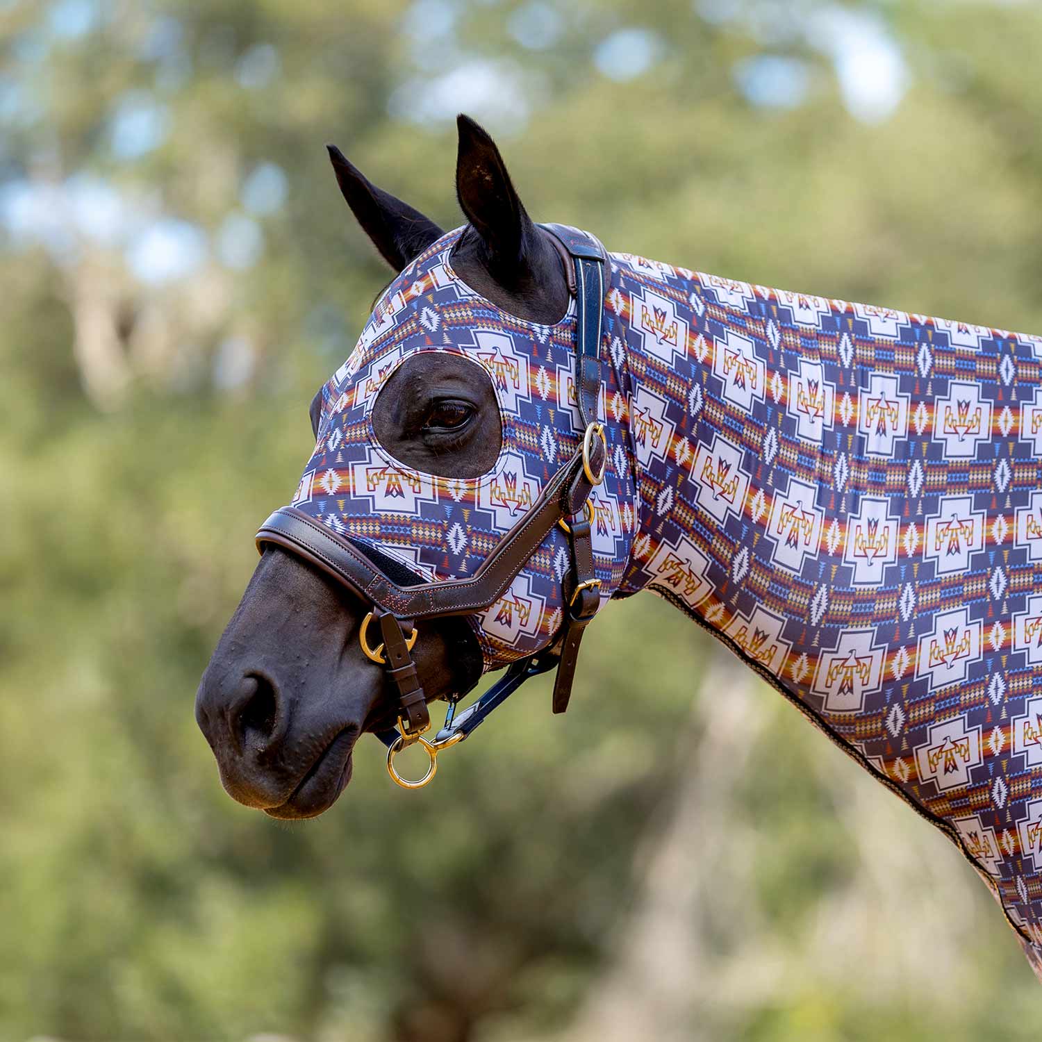Image of Jeffers Expression Lycra Hood for Horses