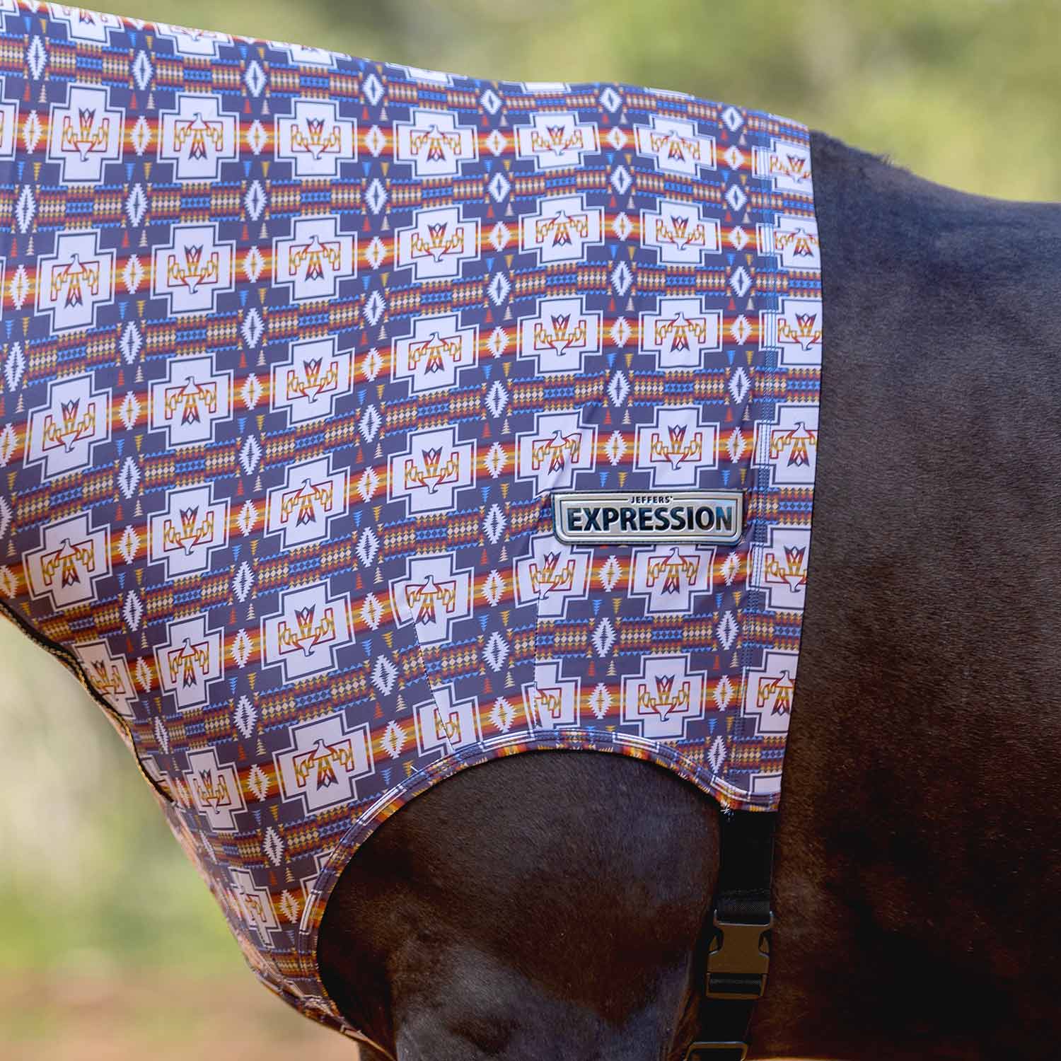 Image of Jeffers Expression Lycra Hood for Horses