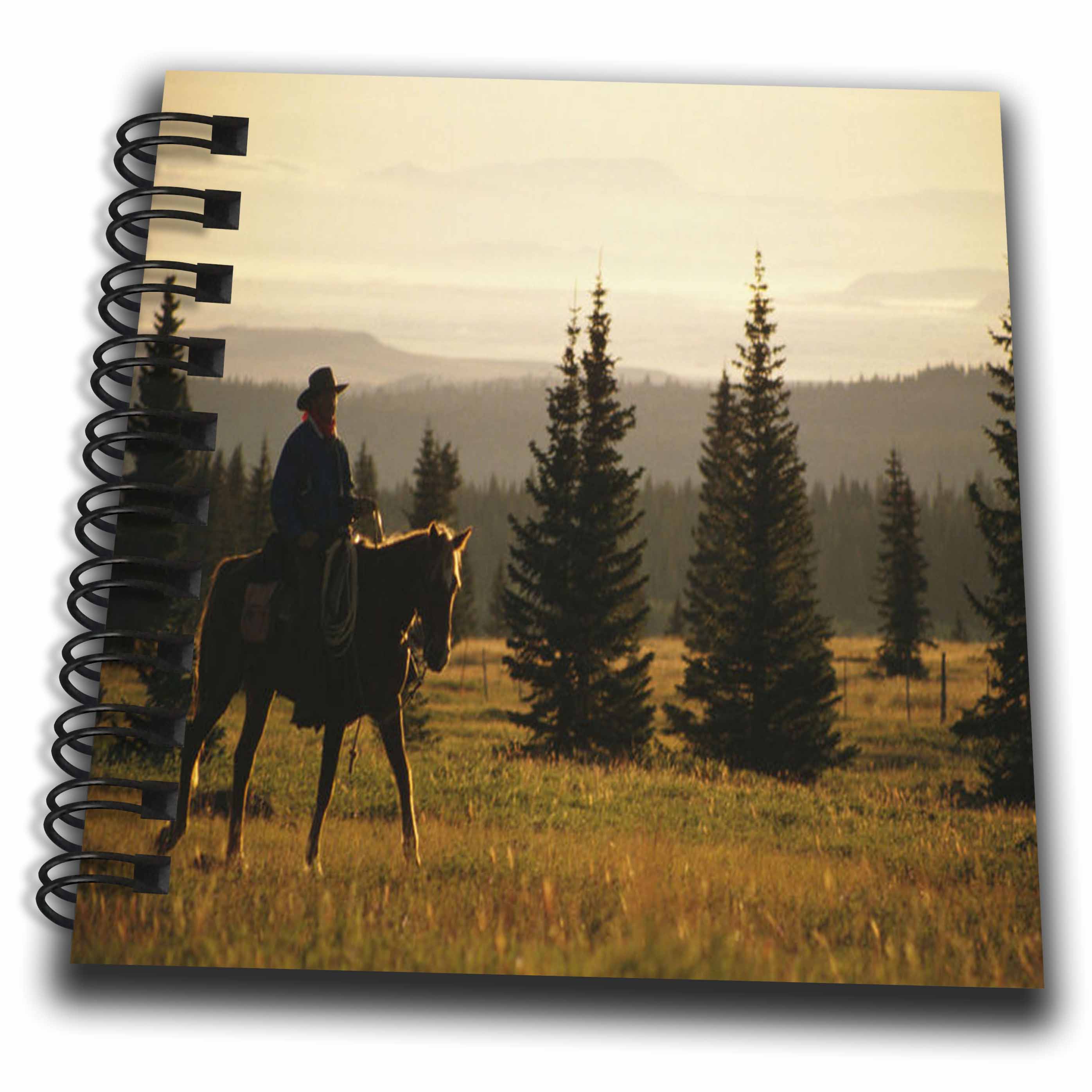 Image of 3dRose TDSwhite – Horse Equine Photos - Western Horse Under Saddle - Drawing Book