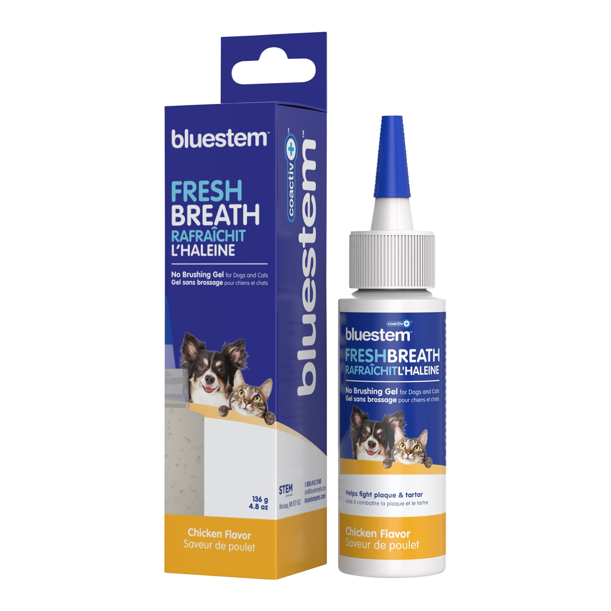 Image of bluestem Coactiv+ No Brushing Dental Gel for Dogs & Cats