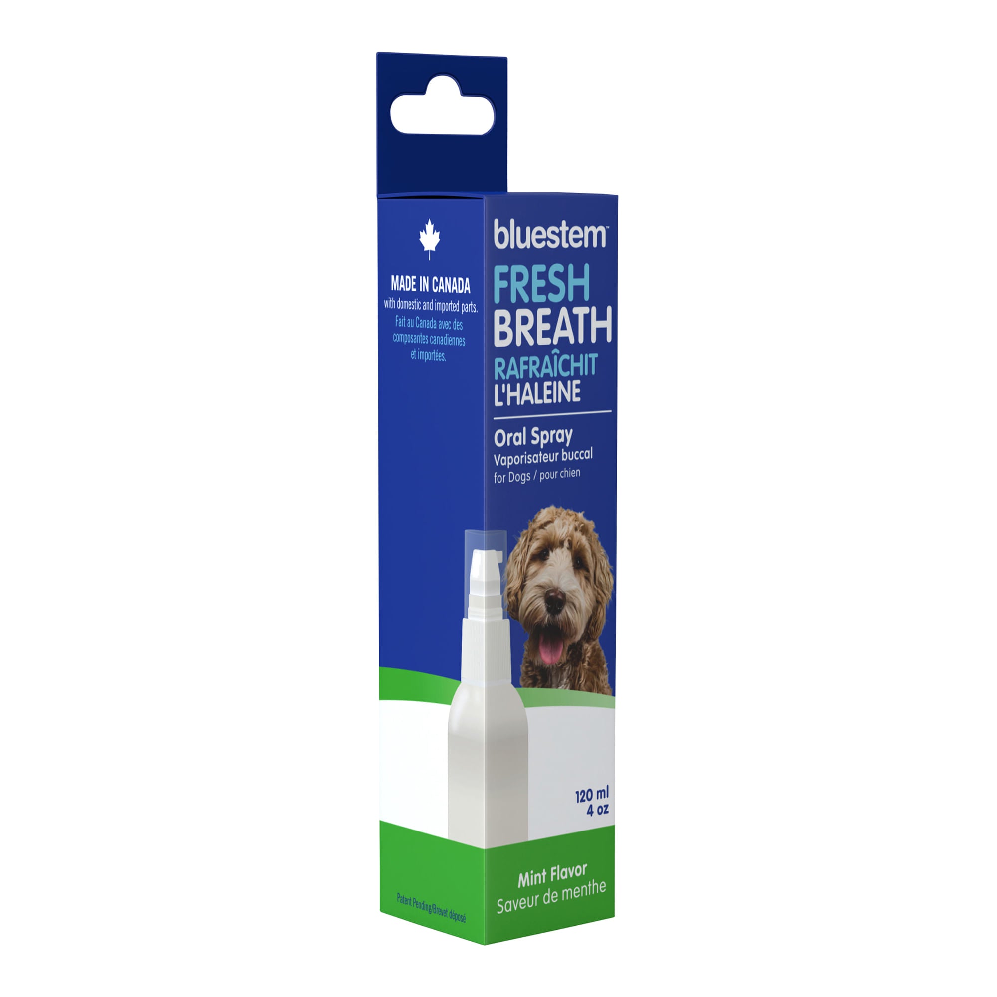 Image of bluestem Oral Care Dog Spray, Mint, 4 fl oz