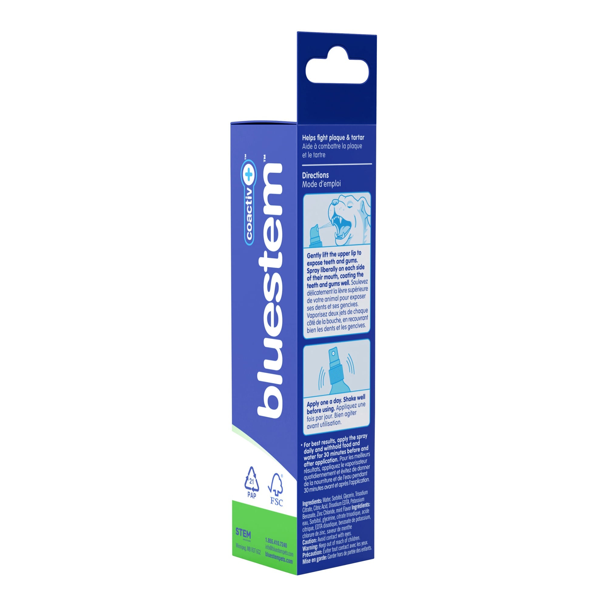 Image of bluestem Oral Care Dog Spray, Mint, 4 fl oz
