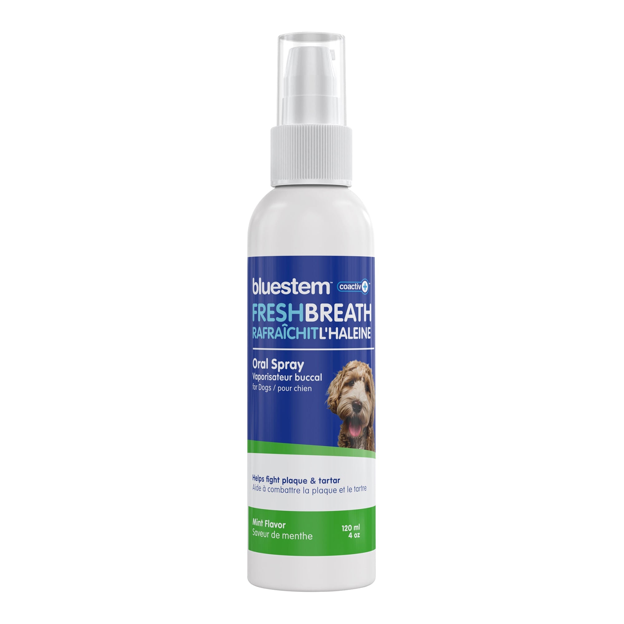Image of bluestem Oral Care Dog Spray, Mint, 4 fl oz
