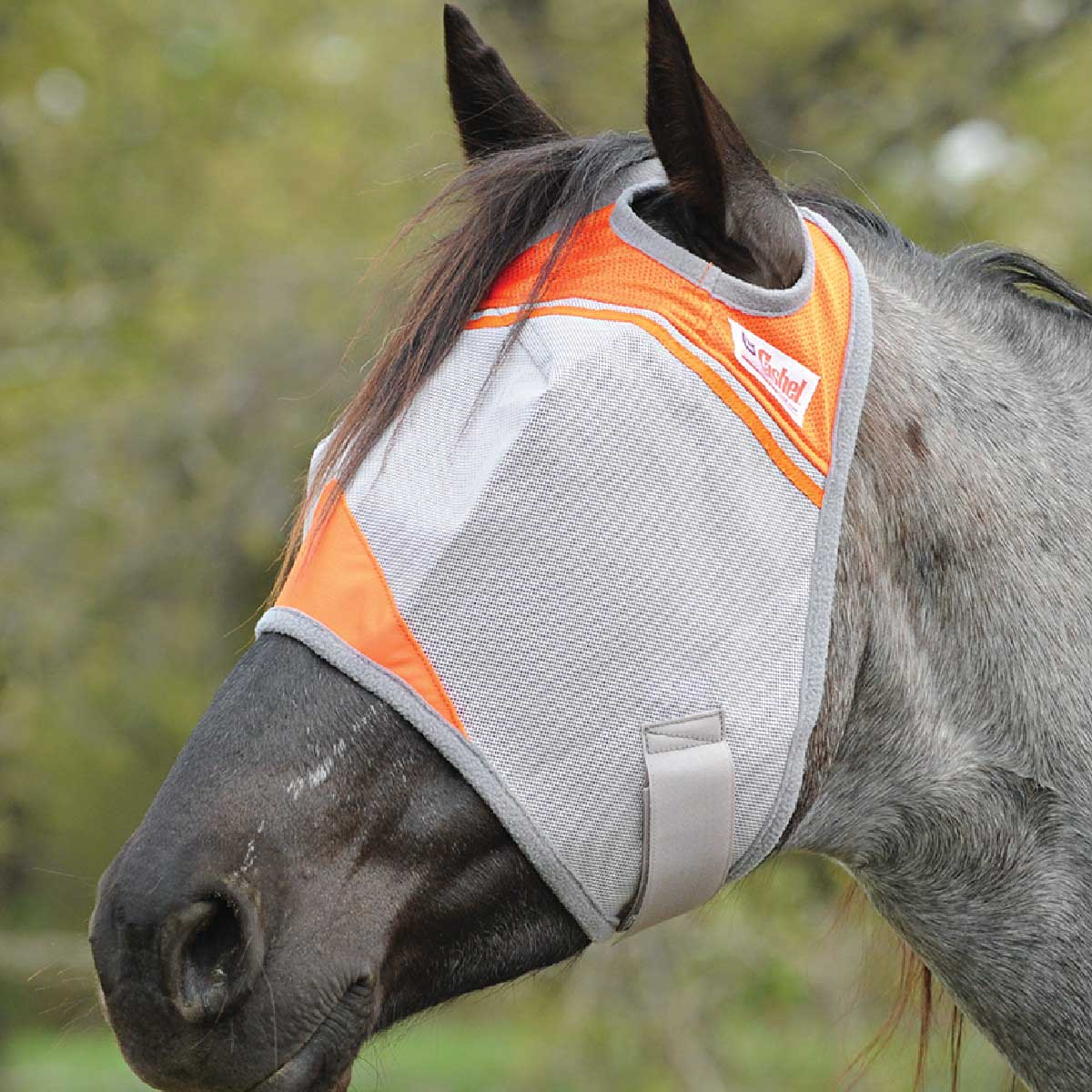 Image of Cashel Crusader Fly Mask for Horses with Forelock Hole and UV Sun Block