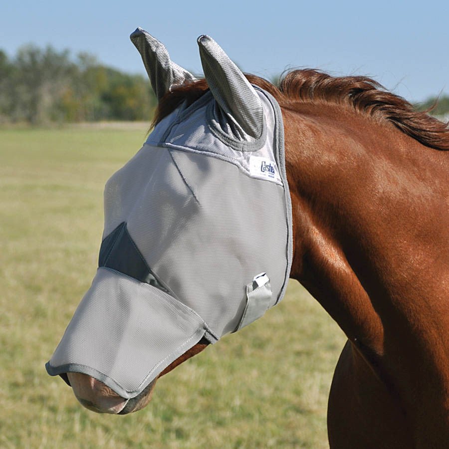Image of Cashel Crusader Long Horse Fly Mask with Ears