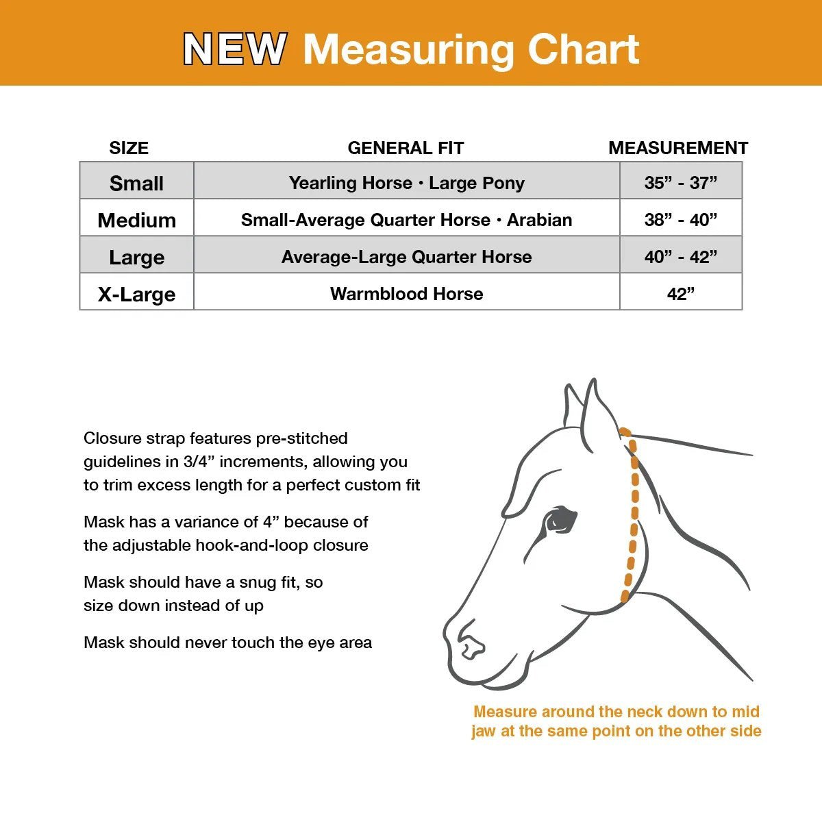 Image of Cashel Econo Fly Mask Without Ears, Gold Lightweight Horse Fly Protection