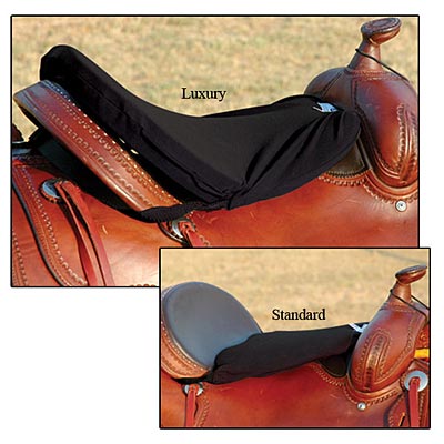 Image of Cashel Tush Cushion (Western) Saddle Cushion, Black
