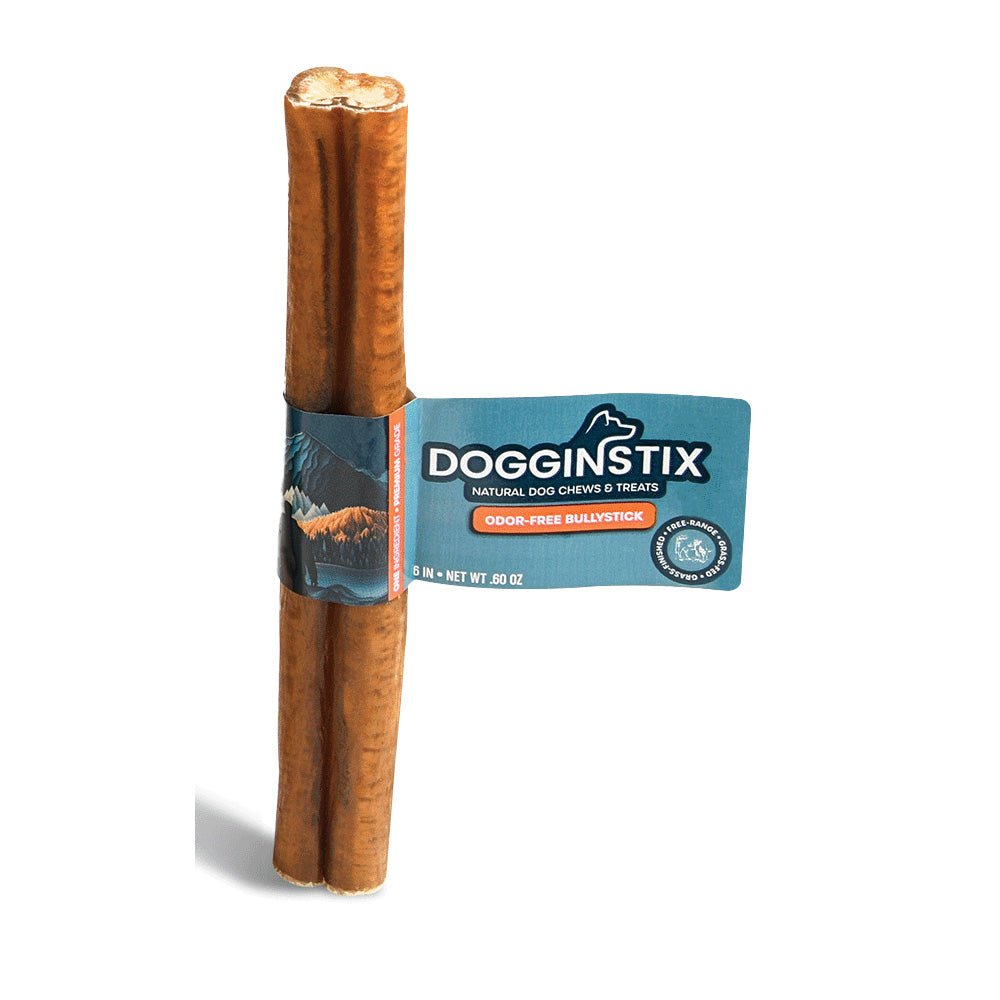 Image of Dogginstix Bully Stick Dog Chew, All-Natural, Grass-Fed Beef, Odor-Free