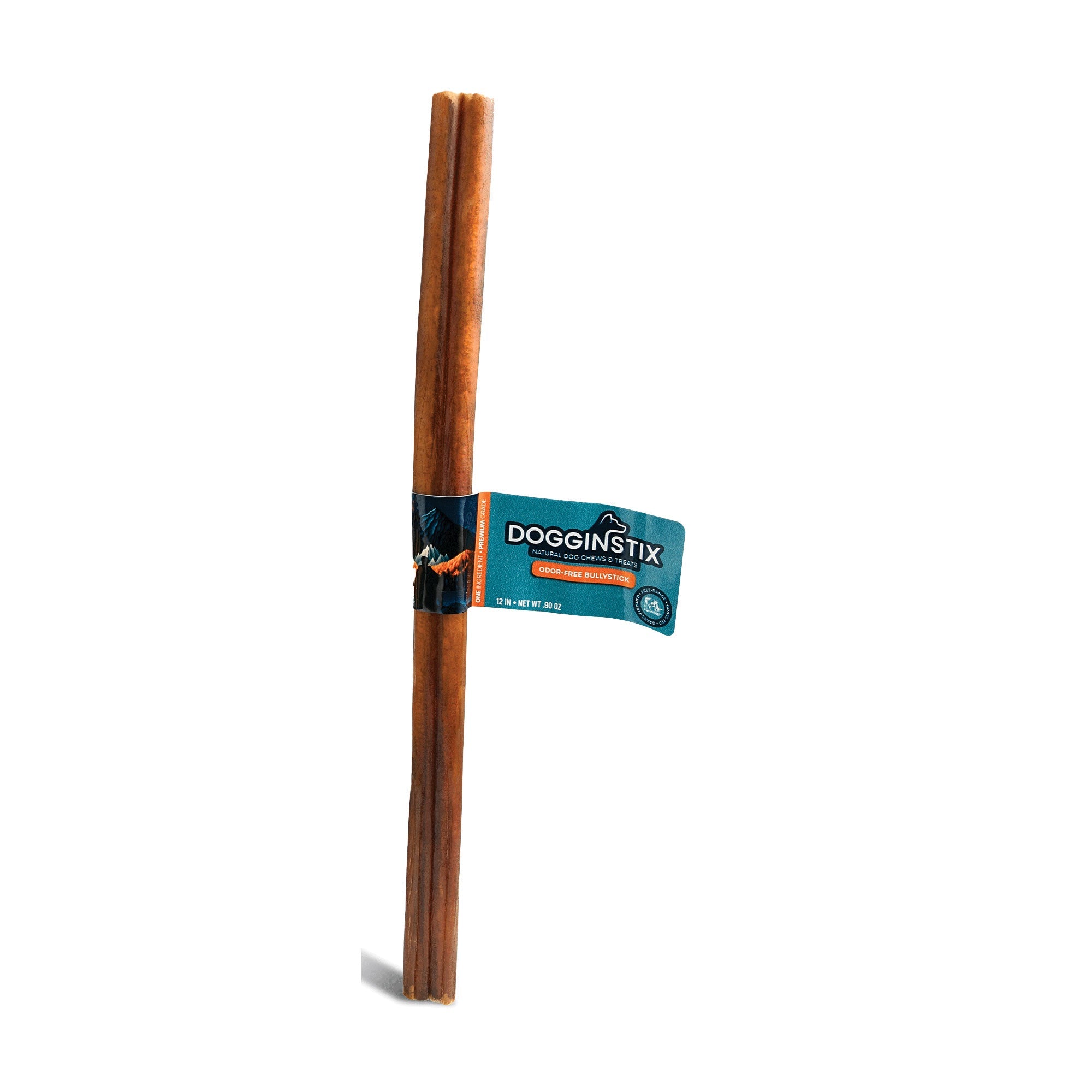 Image of Dogginstix Bully Stick Dog Chew, All-Natural, Grass-Fed Beef, Odor-Free
