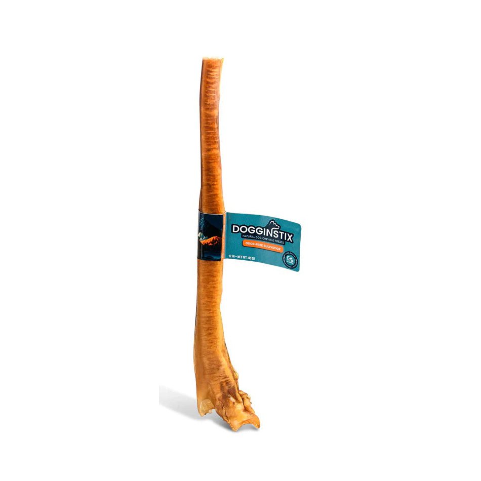 Image of Dogginstix Bully Stick Dog Chew, All-Natural, Grass-Fed Beef, Odor-Free