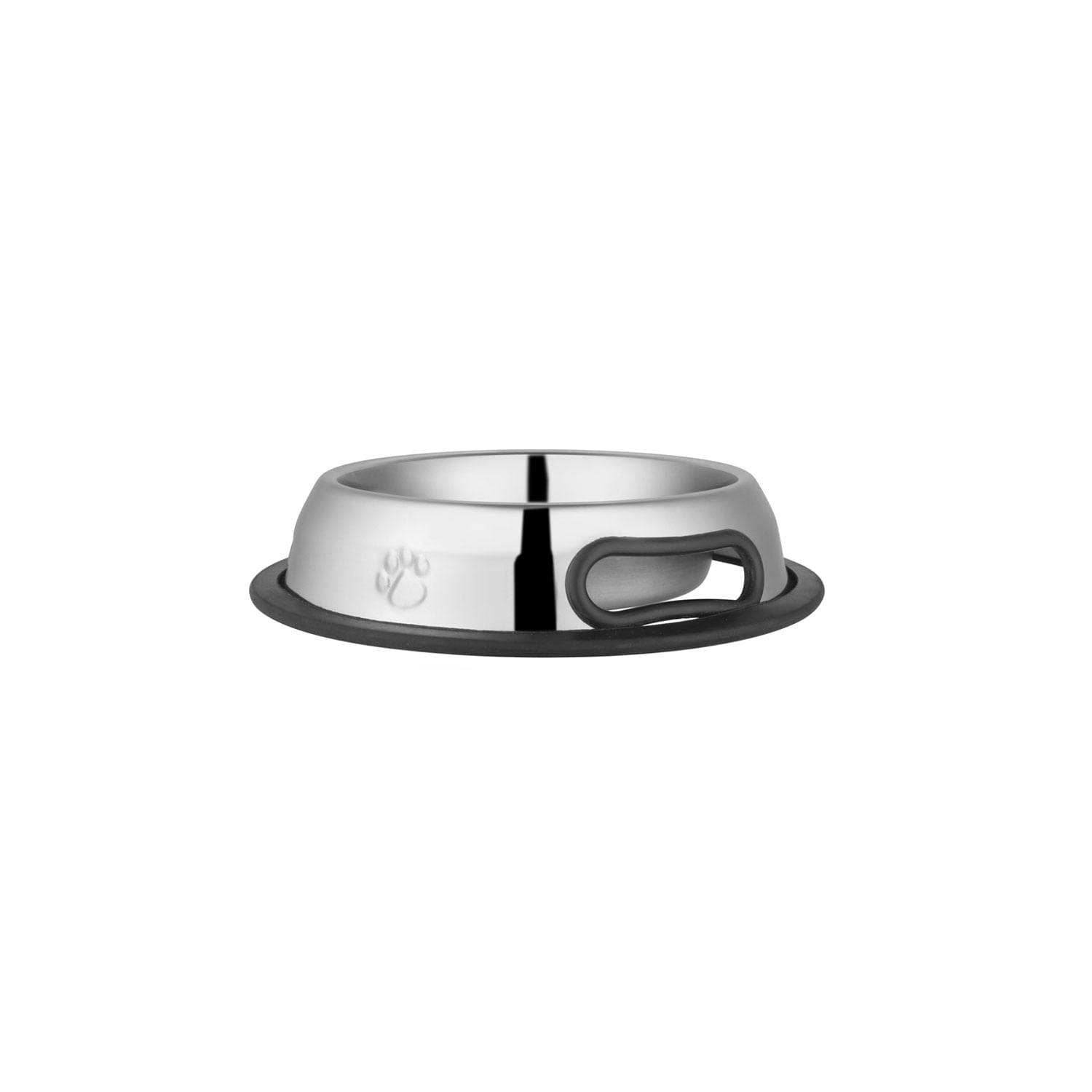 Image of Jeffers Pet Embossed No-Tip Anti-Skid Stainless Steel Pet Bowls for Dogs, Cats, Puppies, Kittens – Rubber Base, Food & Water Feeding Dish