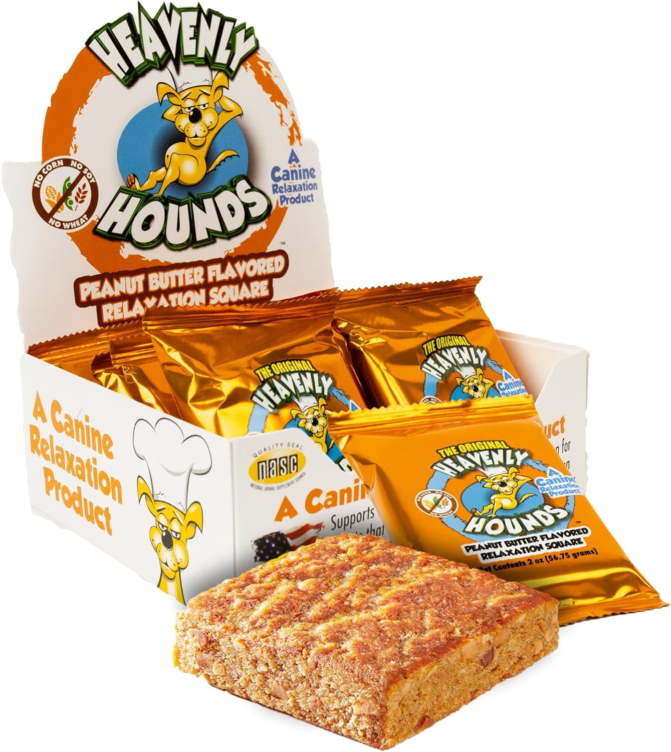 Image of Heavenly Hounds Relaxation Squares Calming Treats for Dogs