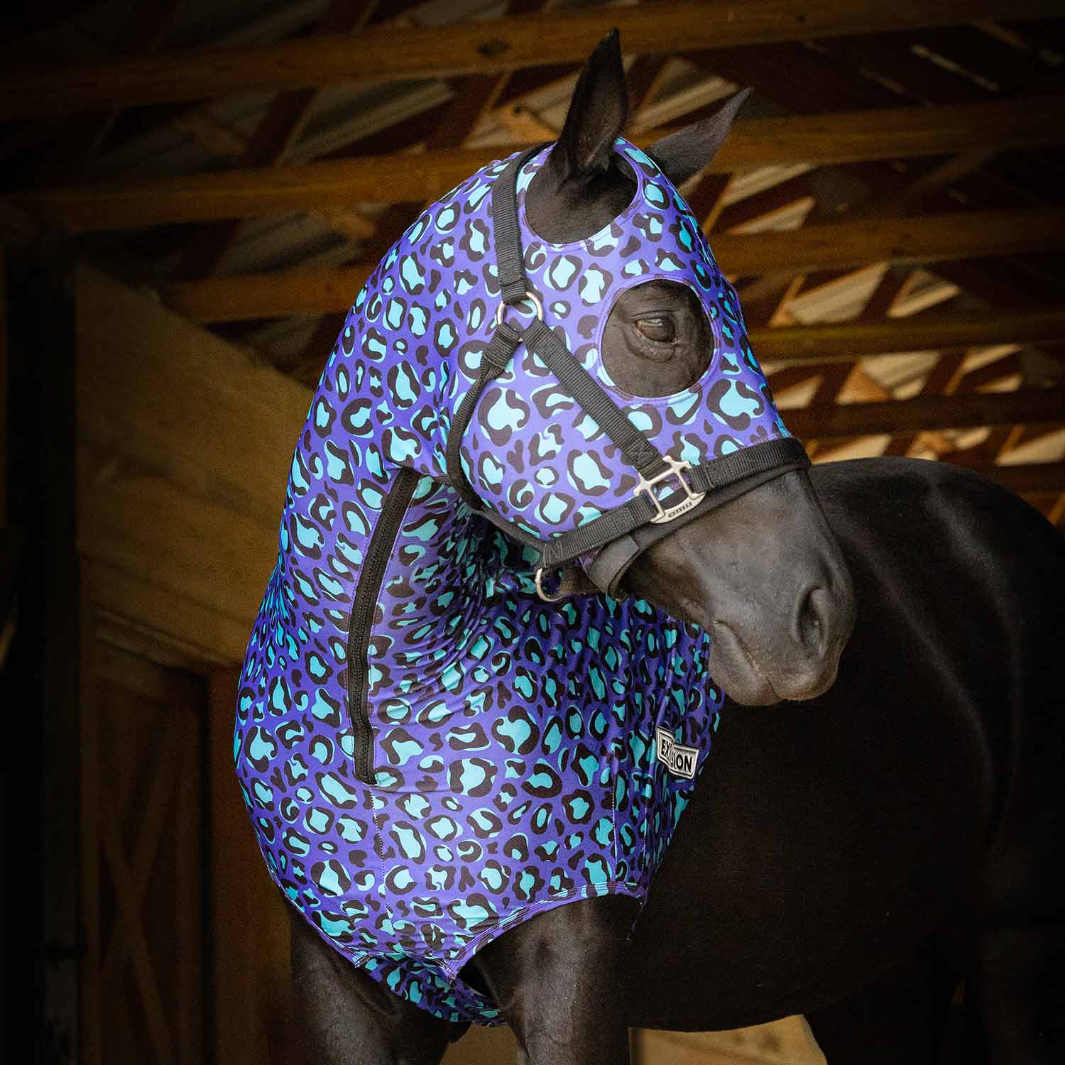 Image of Jeffers Expression Lycra Hood for Horses