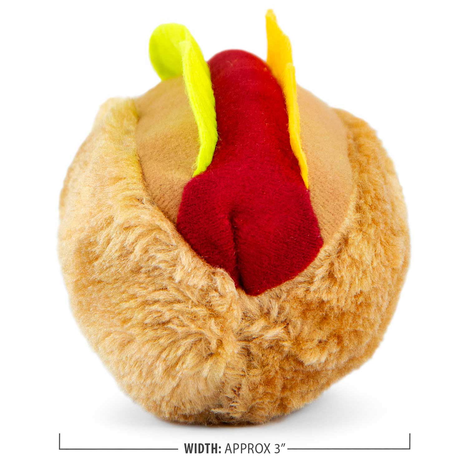 Image of Jeffers American Grill Time Plush Squeaker Dog Toys - Hamburger or Hot Dog