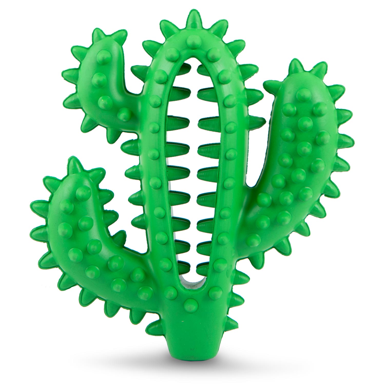 Image of Jeffers Cactus Natural Rubber Dental Chew Toy for Dogs for Healthy Chewing Habits