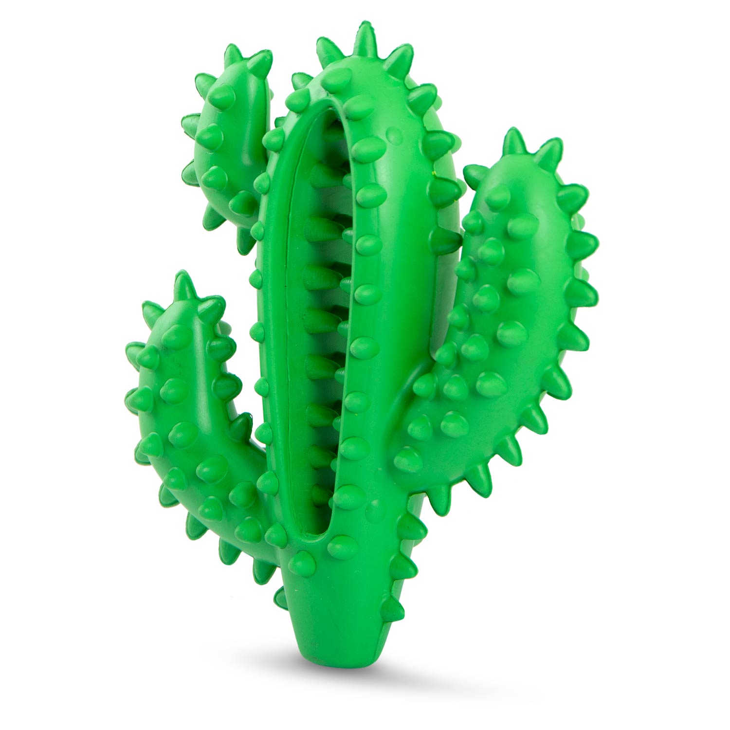 Image of Jeffers Cactus Natural Rubber Dental Chew Toy for Dogs for Healthy Chewing Habits