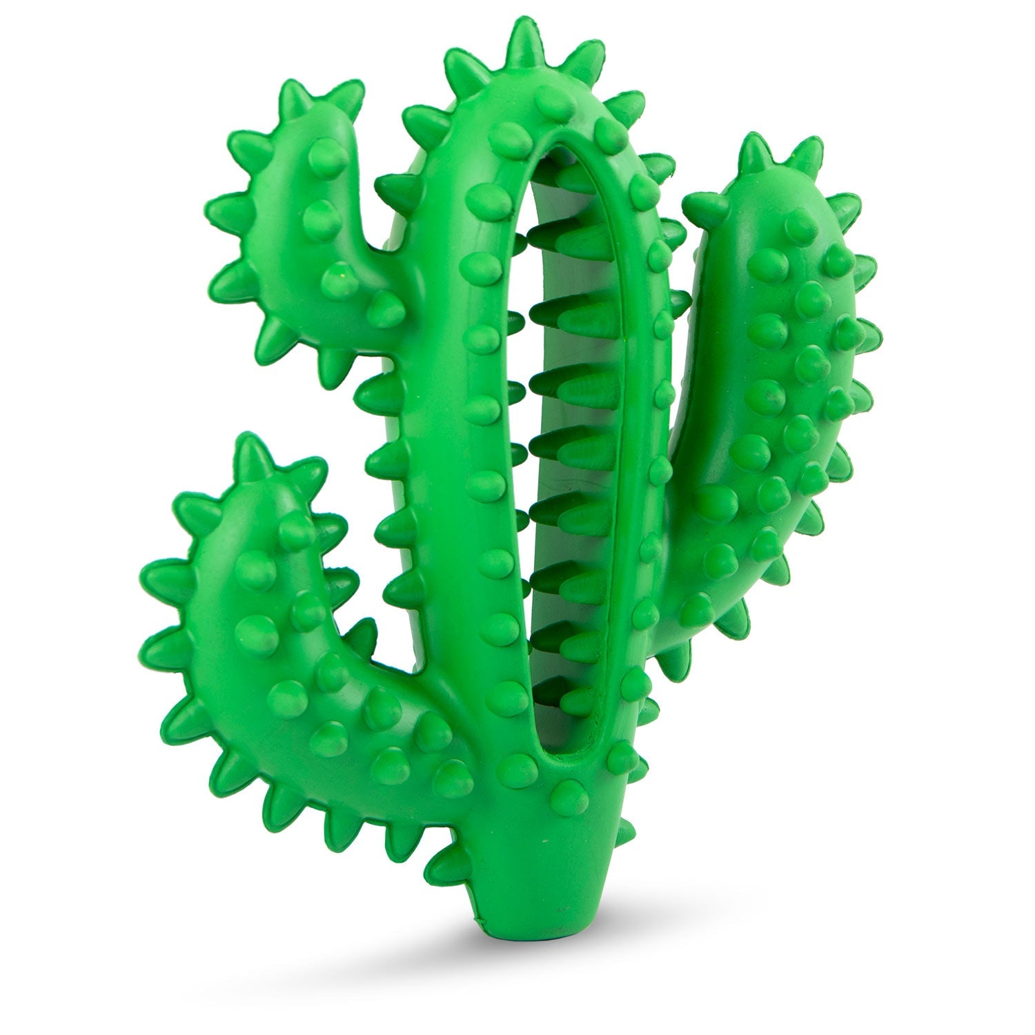 Image of Jeffers Cactus Natural Rubber Dental Chew Toy for Dogs for Healthy Chewing Habits