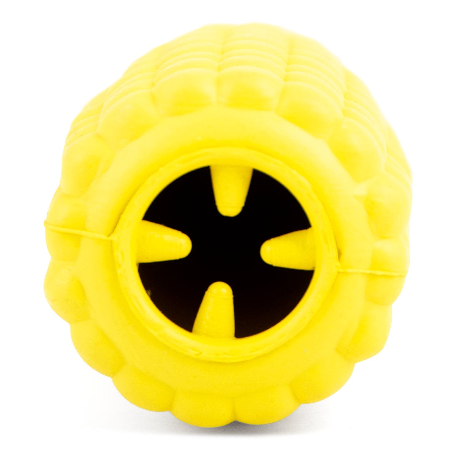 Image of Jeffers Corn Cob Natural Rubber Treat Dispensing Dog Chew Toy with Dental Benefits
