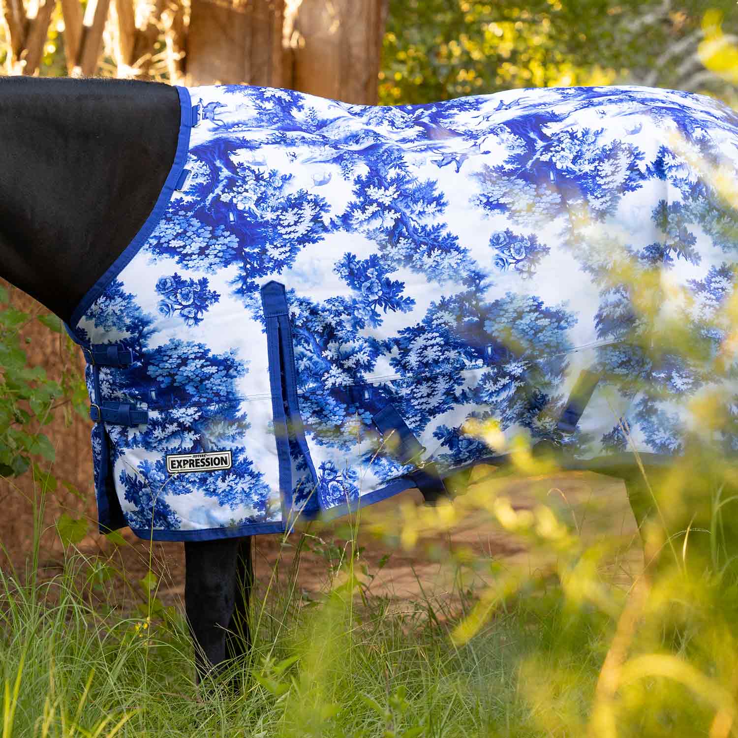 Image of Jeffers Expression 1200 Denier Standard Neck Horse Turnout Sheet, 0 Gram