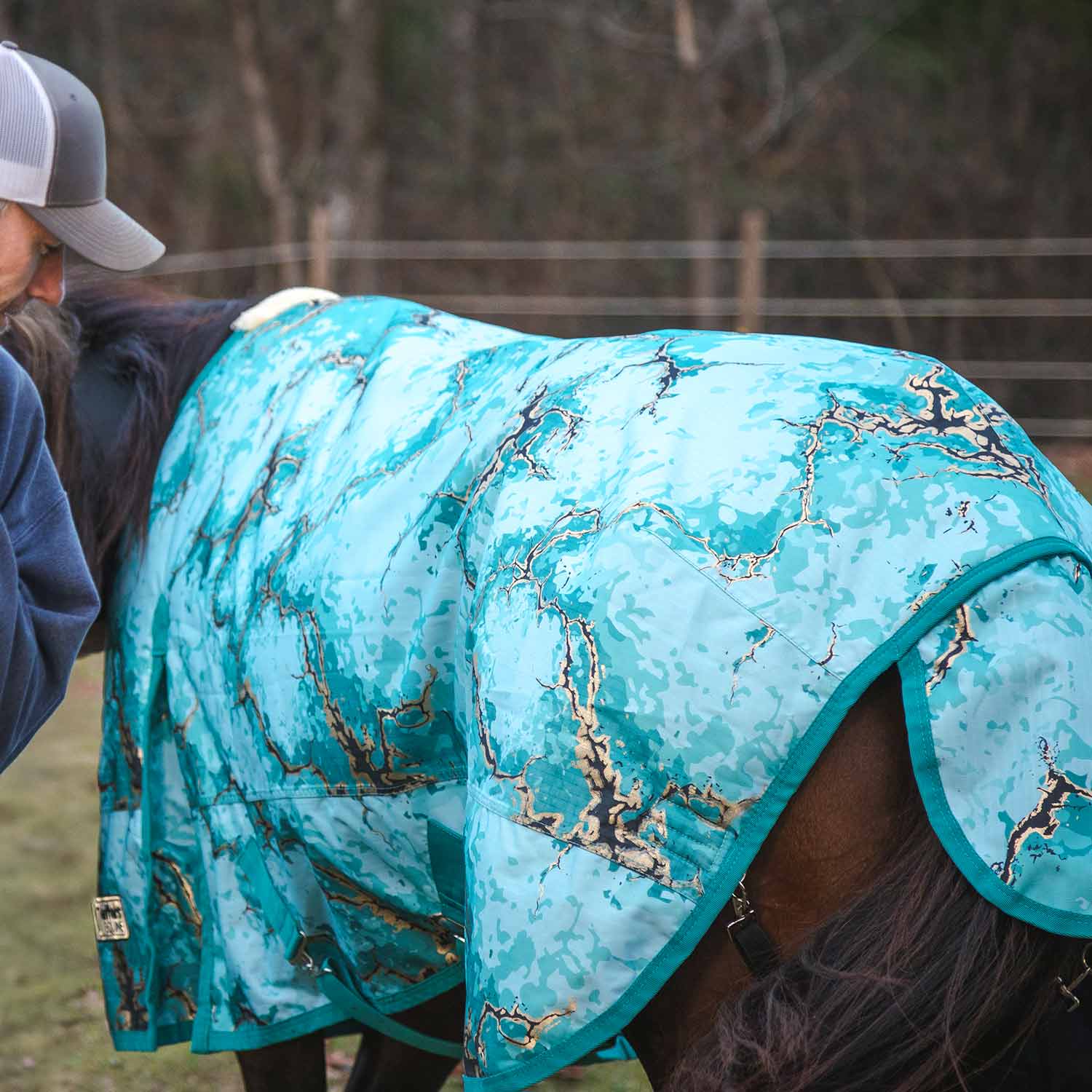 Image of Jeffers Expression 1200 Denier Standard Neck Horse Turnout Sheet, 0 Gram