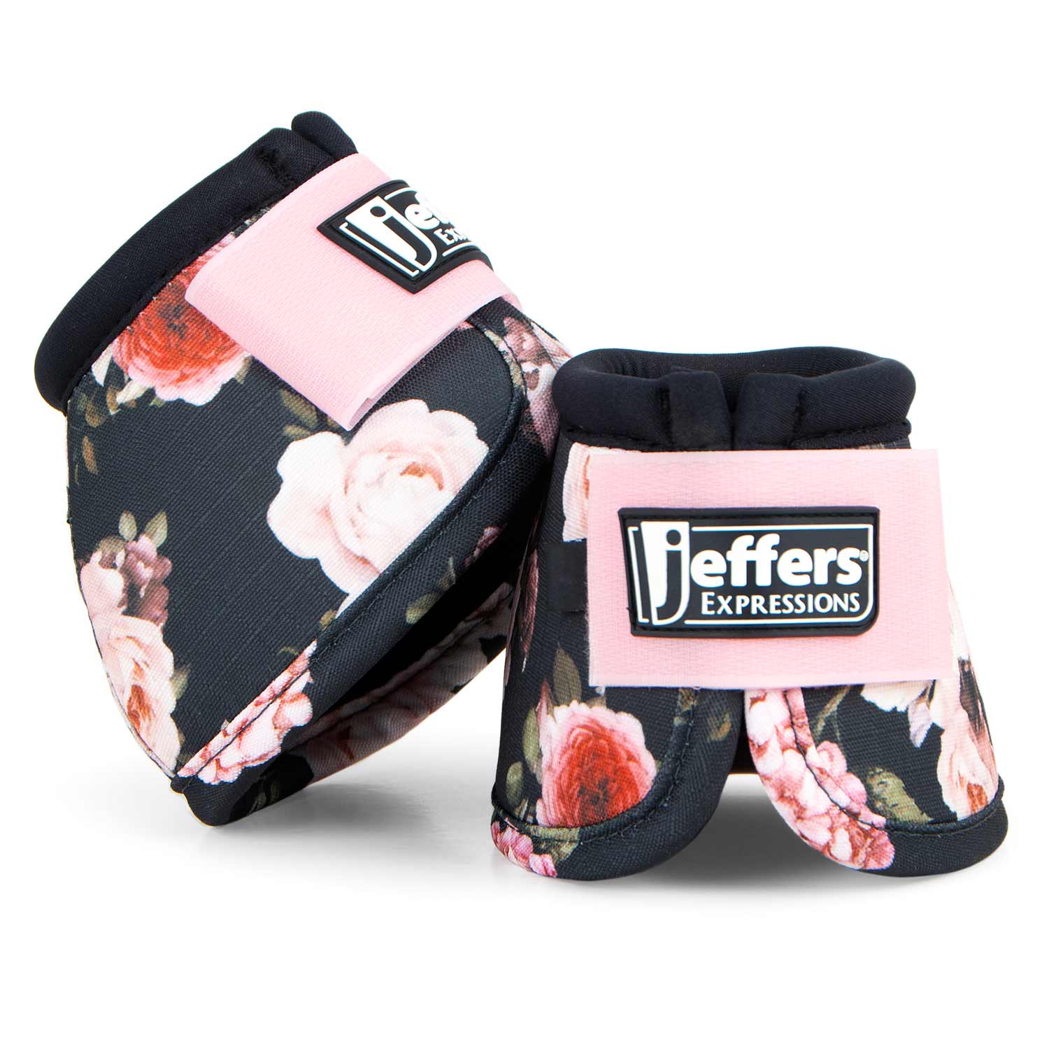 Image of Jeffers Expression No-Turn Bell Boots for Horses, Pair, Nylon