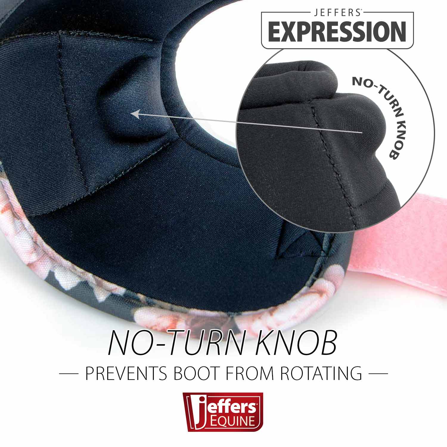 Image of Jeffers Expression No-Turn Bell Boots for Horses, Pair, Nylon