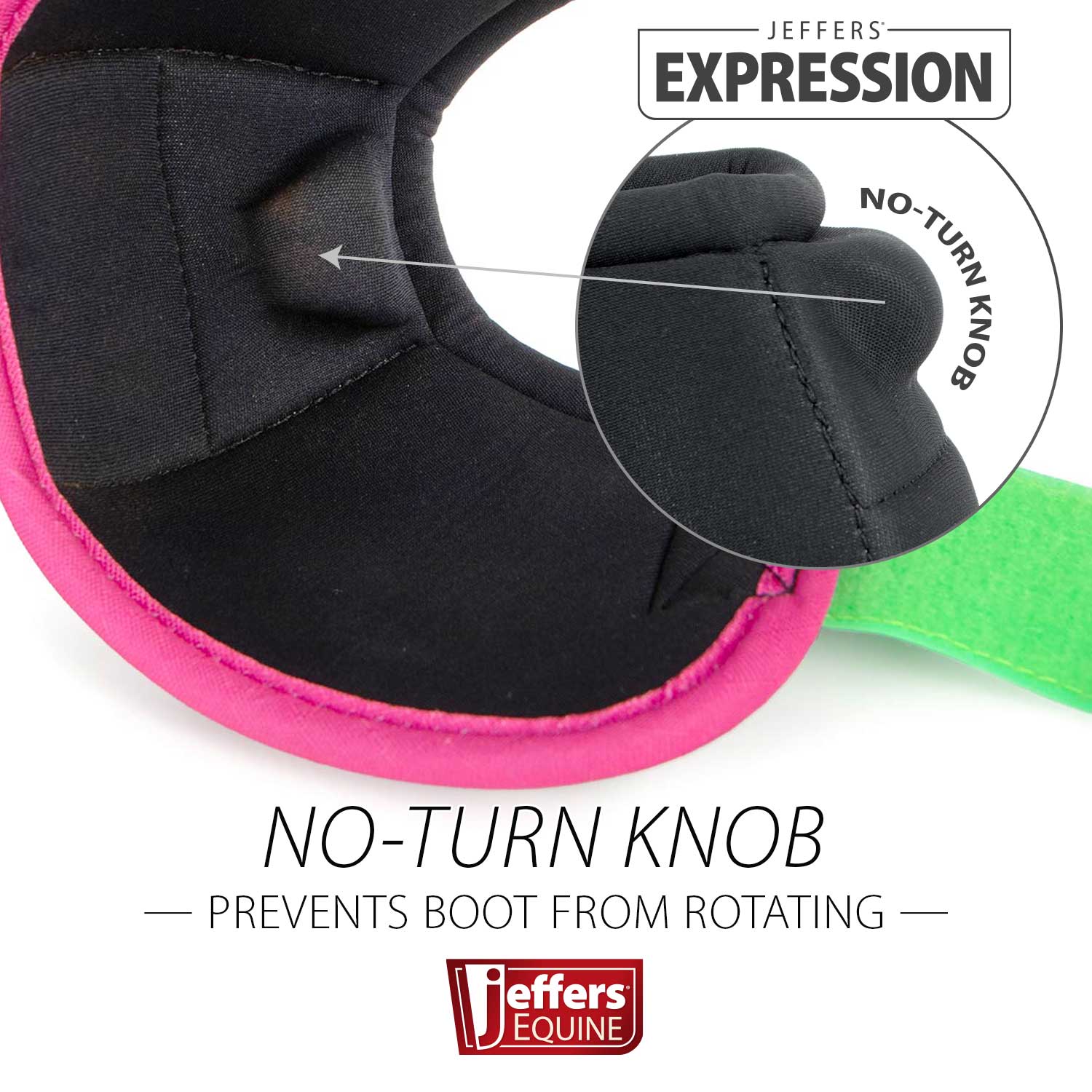 Image of Jeffers Expression No-Turn Bell Boots for Horses, Pair, Nylon