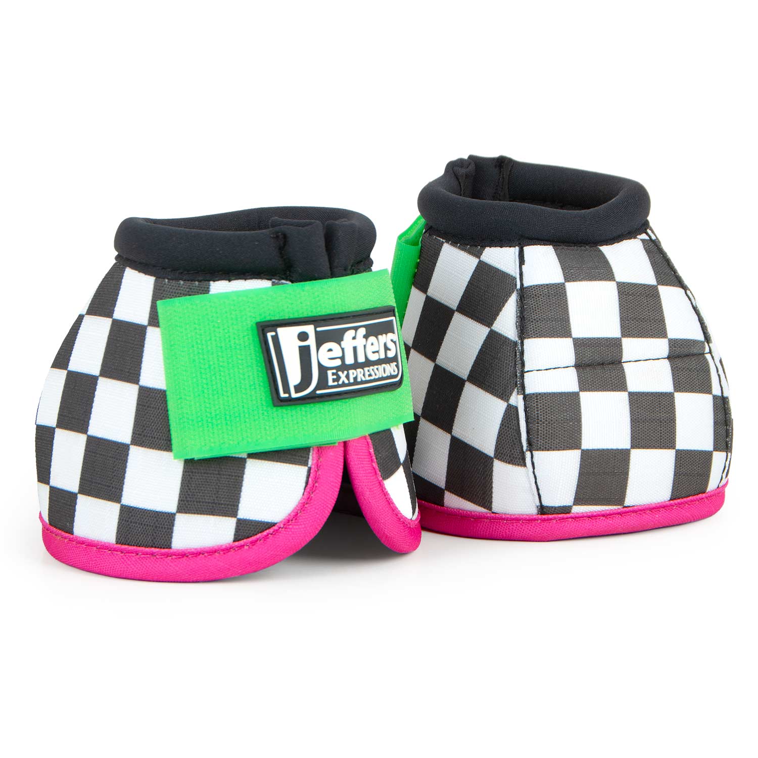 Image of Jeffers Expression No-Turn Bell Boots for Horses, Pair, Nylon