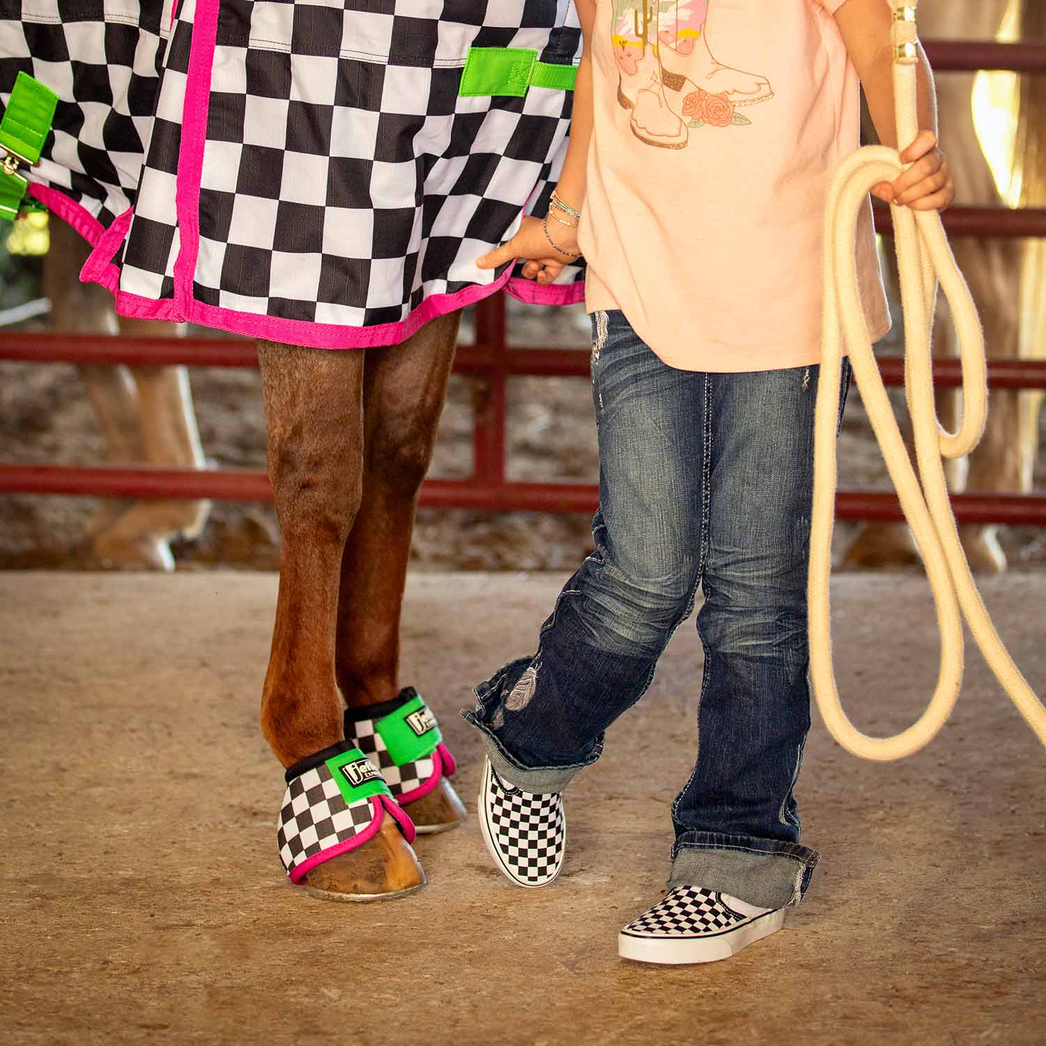 Image of Jeffers Expression No-Turn Bell Boots for Horses, Pair, Nylon
