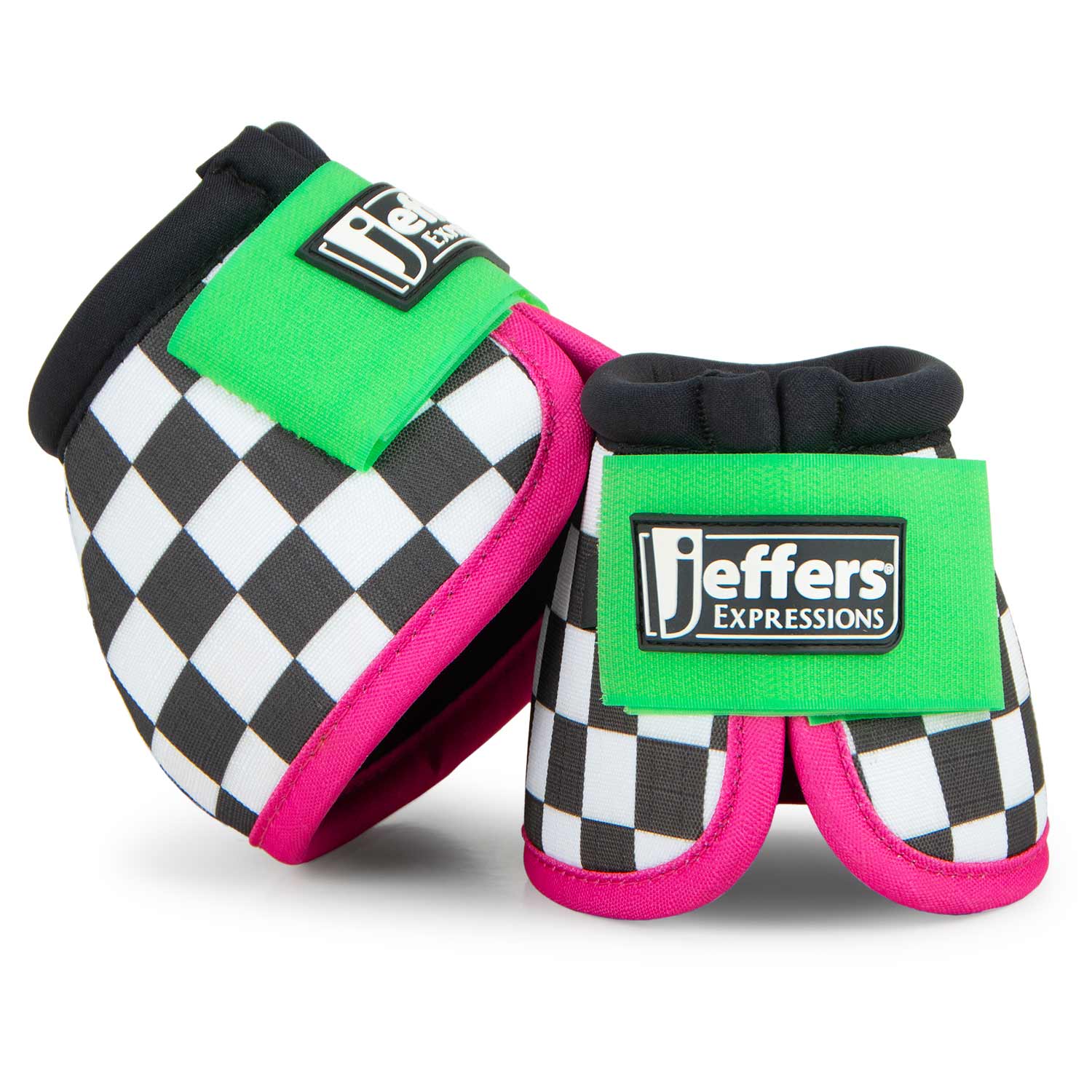 Image of Jeffers Expression No-Turn Bell Boots for Horses, Pair, Nylon