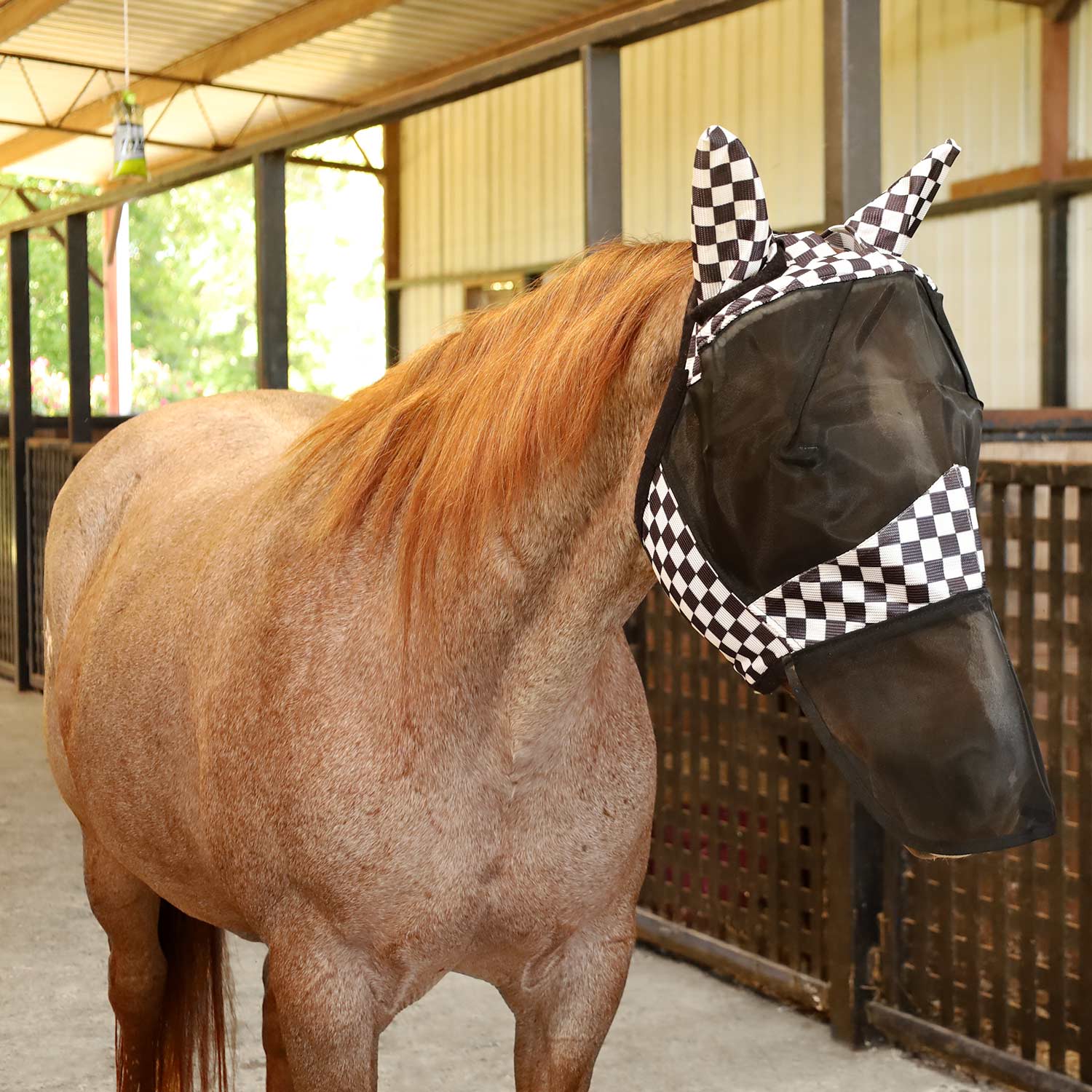 Image of Jeffers Expression Deluxe Mesh Horse Fly Mask with Ears and Nose