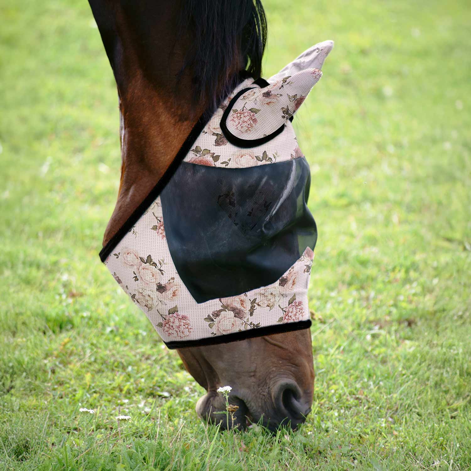 Image of Jeffers Expression Deluxe Mesh Horse Fly Mask with Ears
