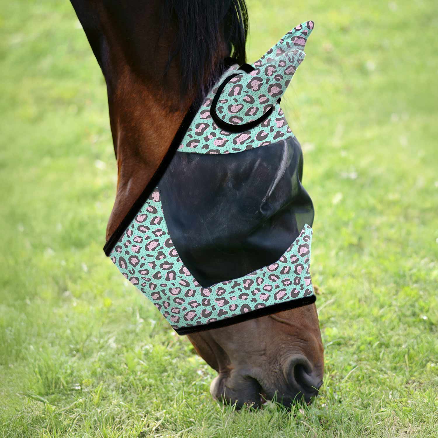 Image of Jeffers Expression Deluxe Mesh Horse Fly Mask with Ears