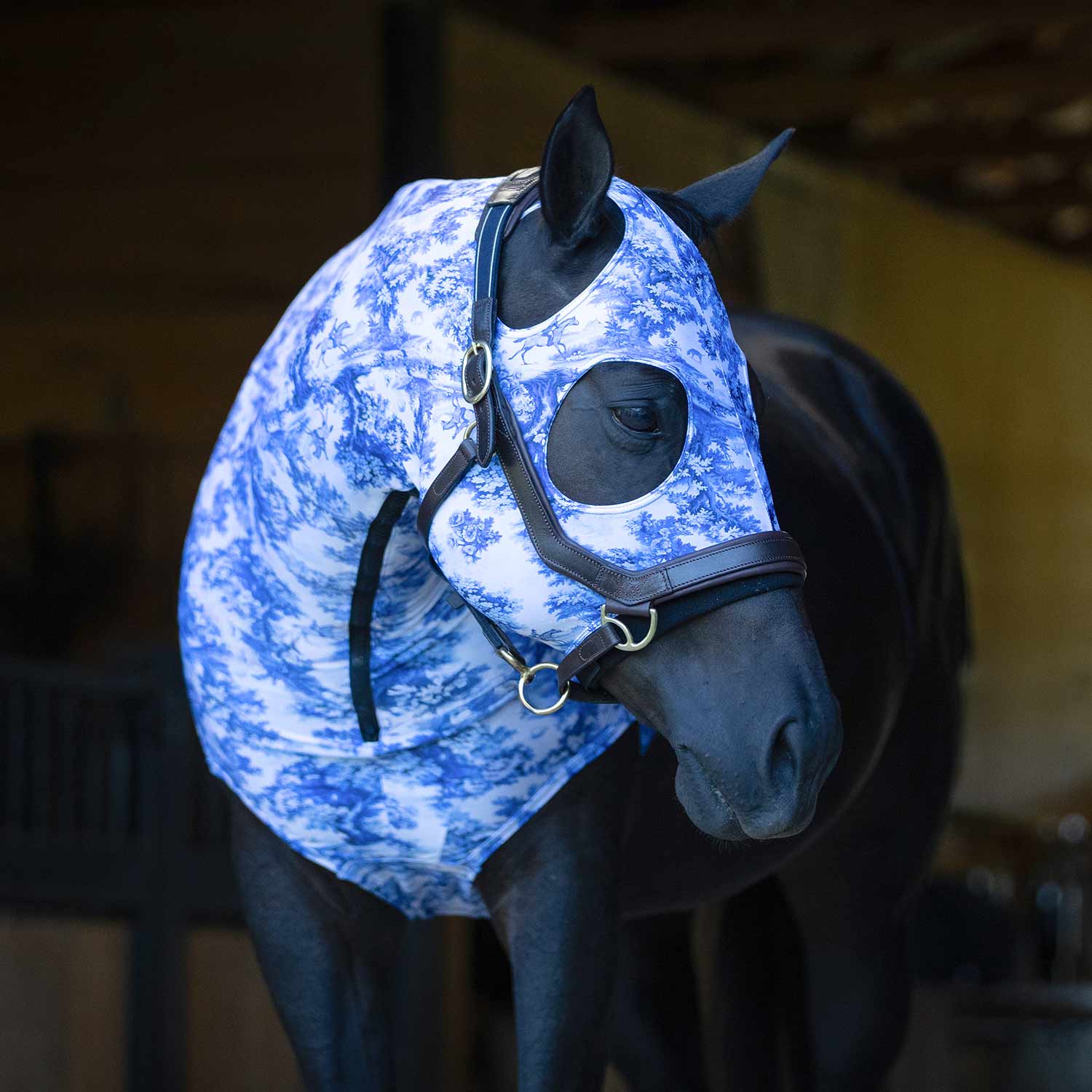 Image of Jeffers Expression Lycra Hood for Horses