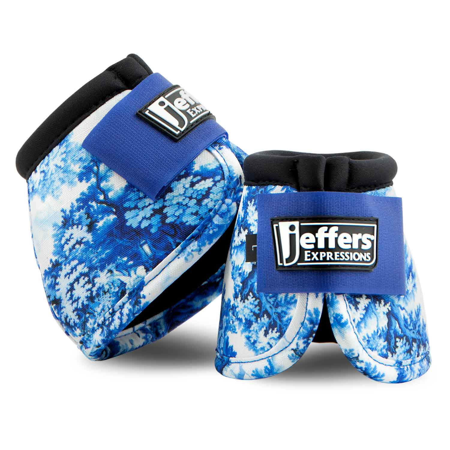 Image of Jeffers Expression No-Turn Bell Boots for Horses, Pair, Nylon