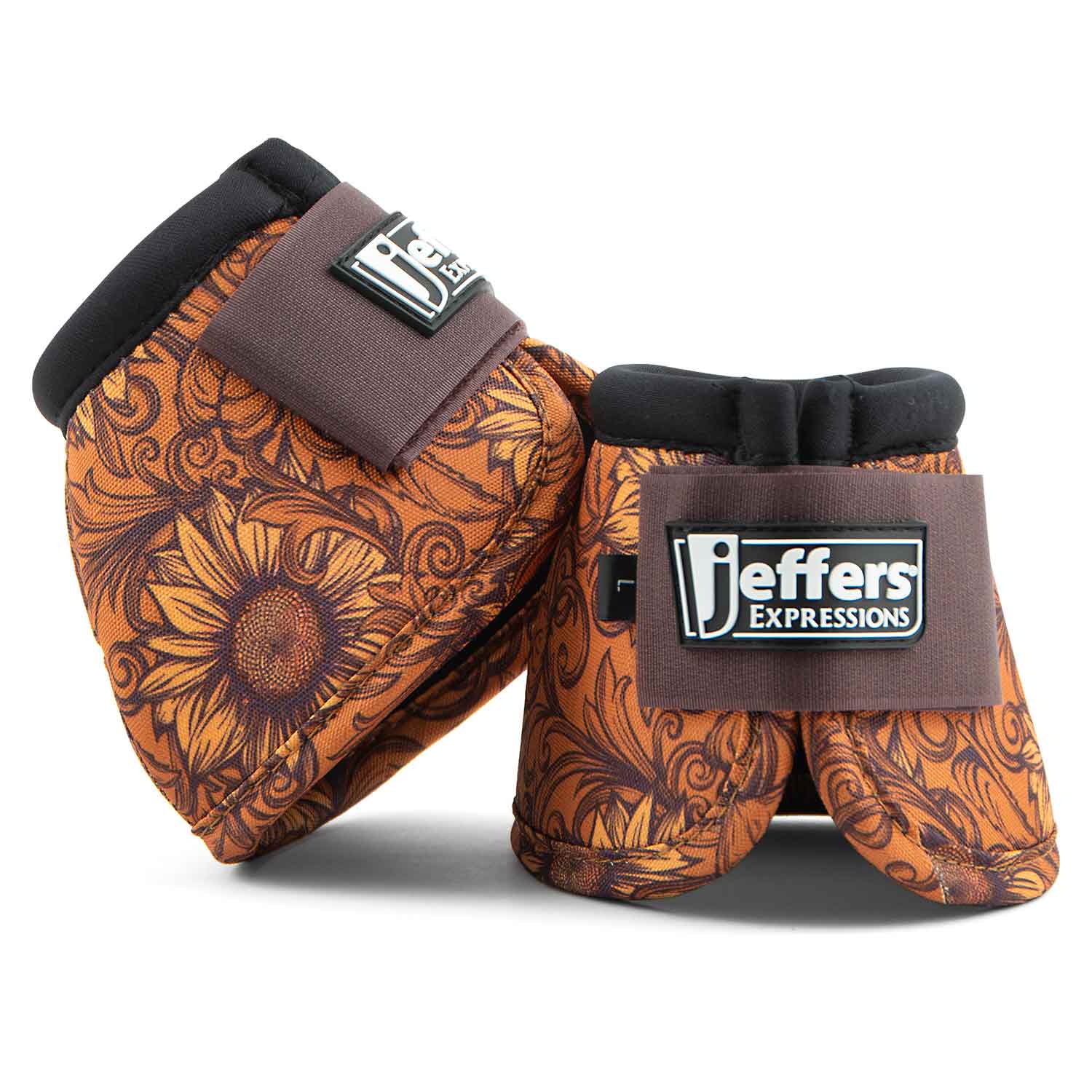 Image of Jeffers Expression No-Turn Bell Boots for Horses, Pair, Nylon