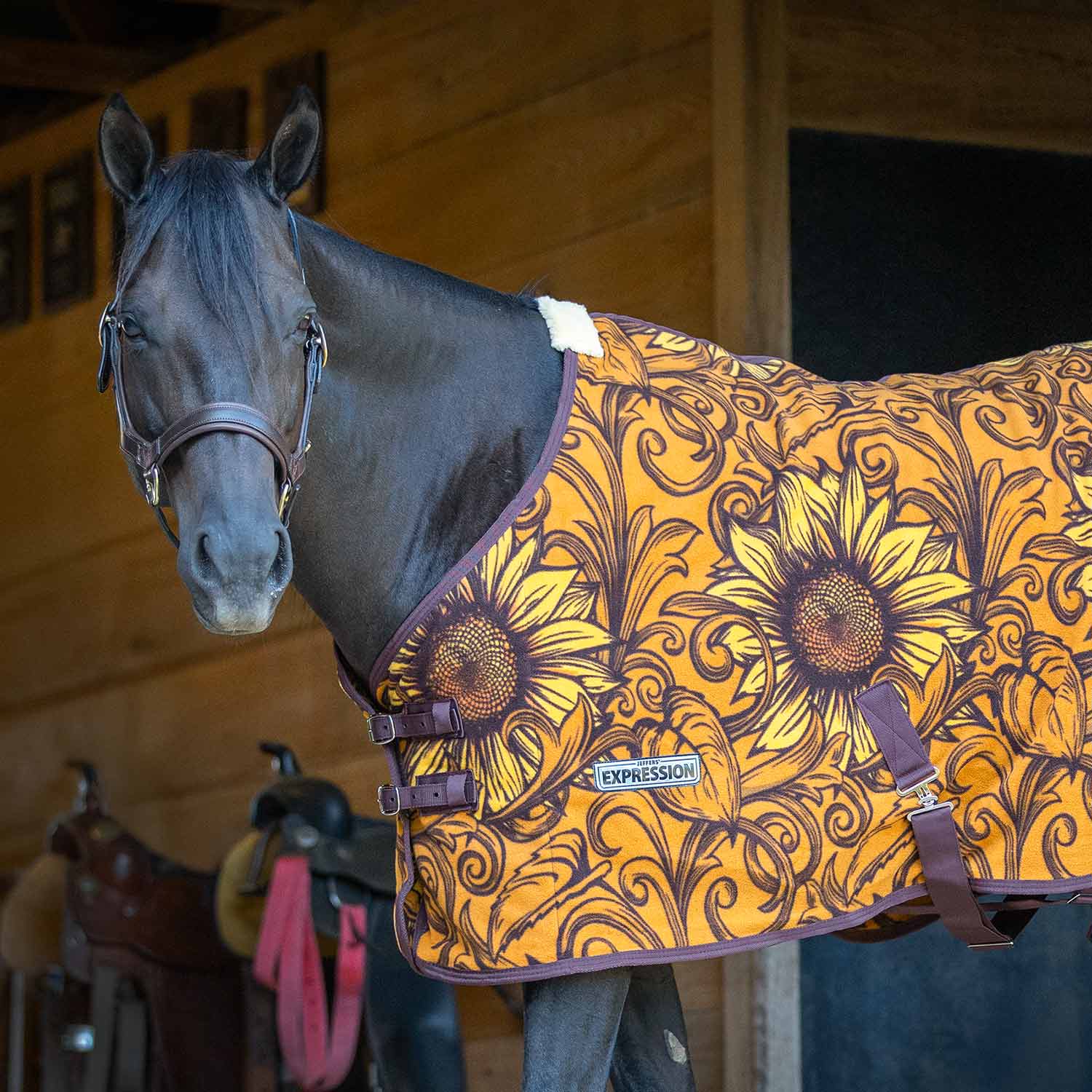 Image of Jeffers Expression Standard Neck Fleece Horse Cooler