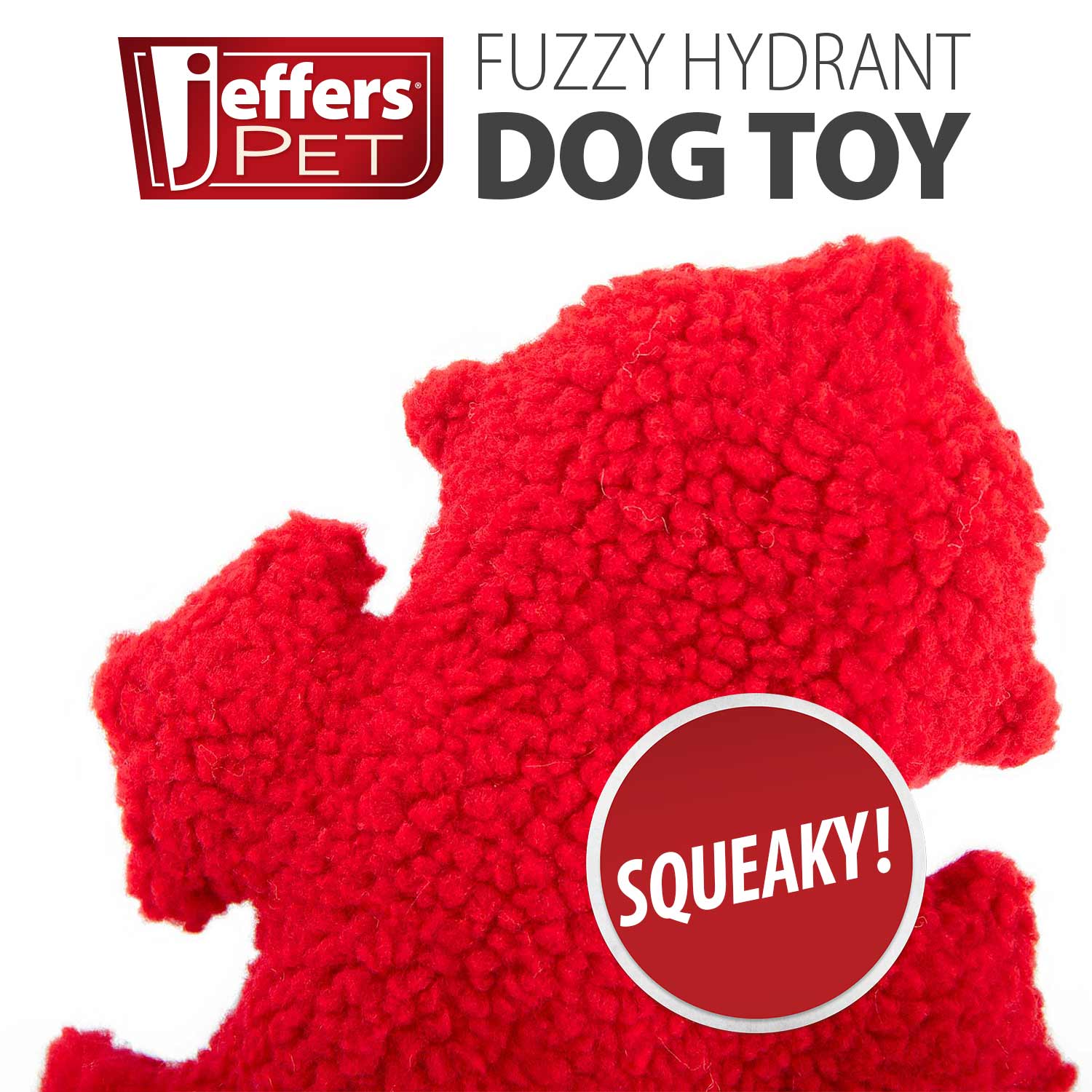 Image of Jeffers Fuzzy Hydrant Squeaker Dog Toy, Each