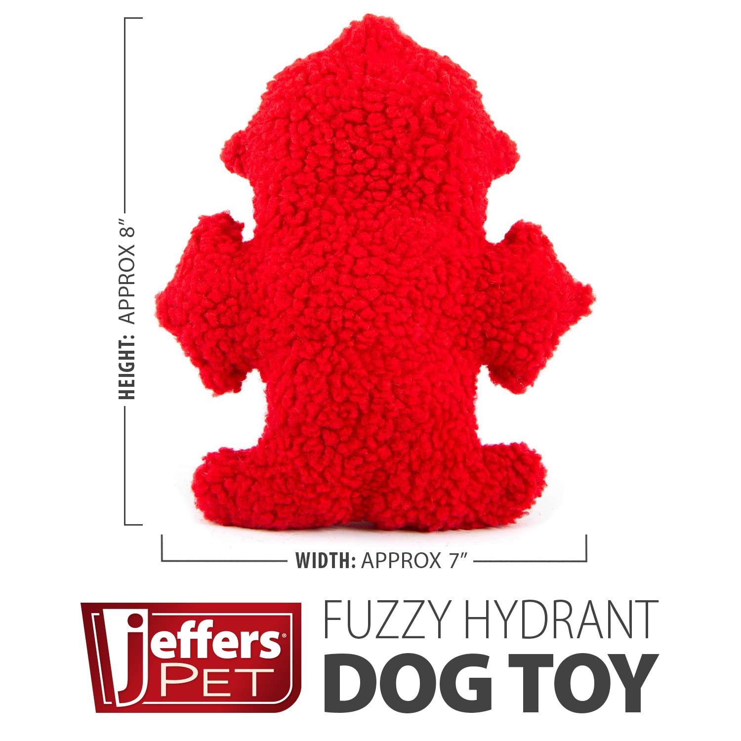 Image of Jeffers Fuzzy Hydrant Squeaker Dog Toy, Each