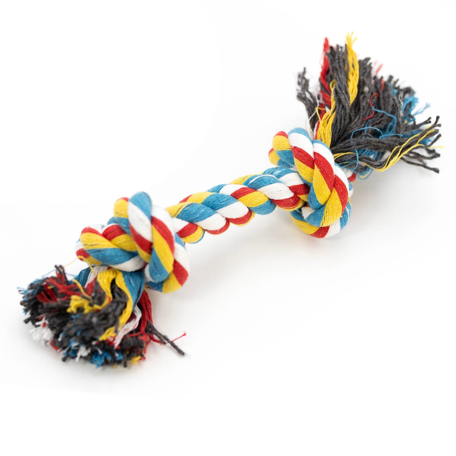 Image of Jeffers Multi-Colored Braided Rope Bone Tug Toy for Dogs