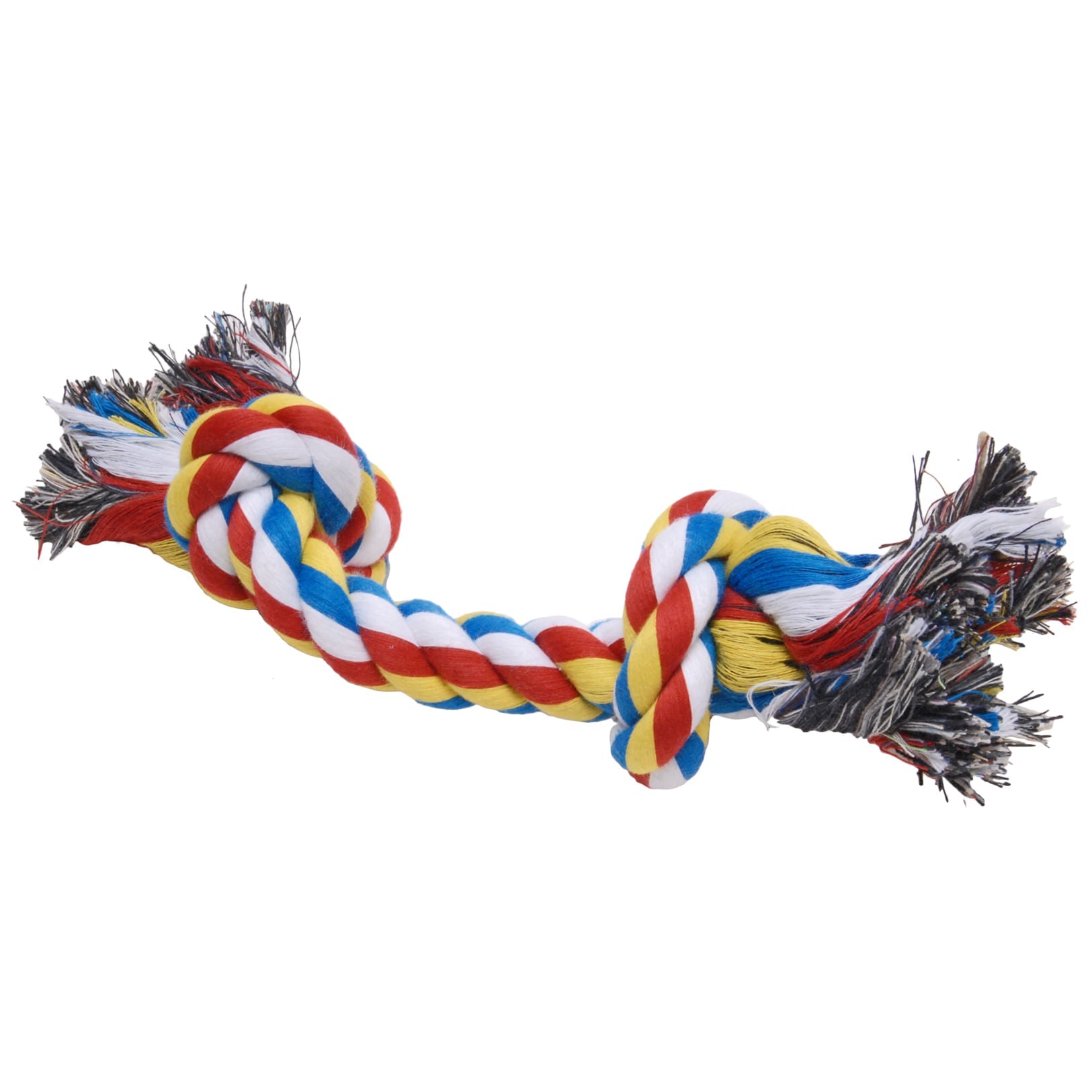 Image of Jeffers Multi-Colored Braided Rope Bone Tug Toy for Dogs
