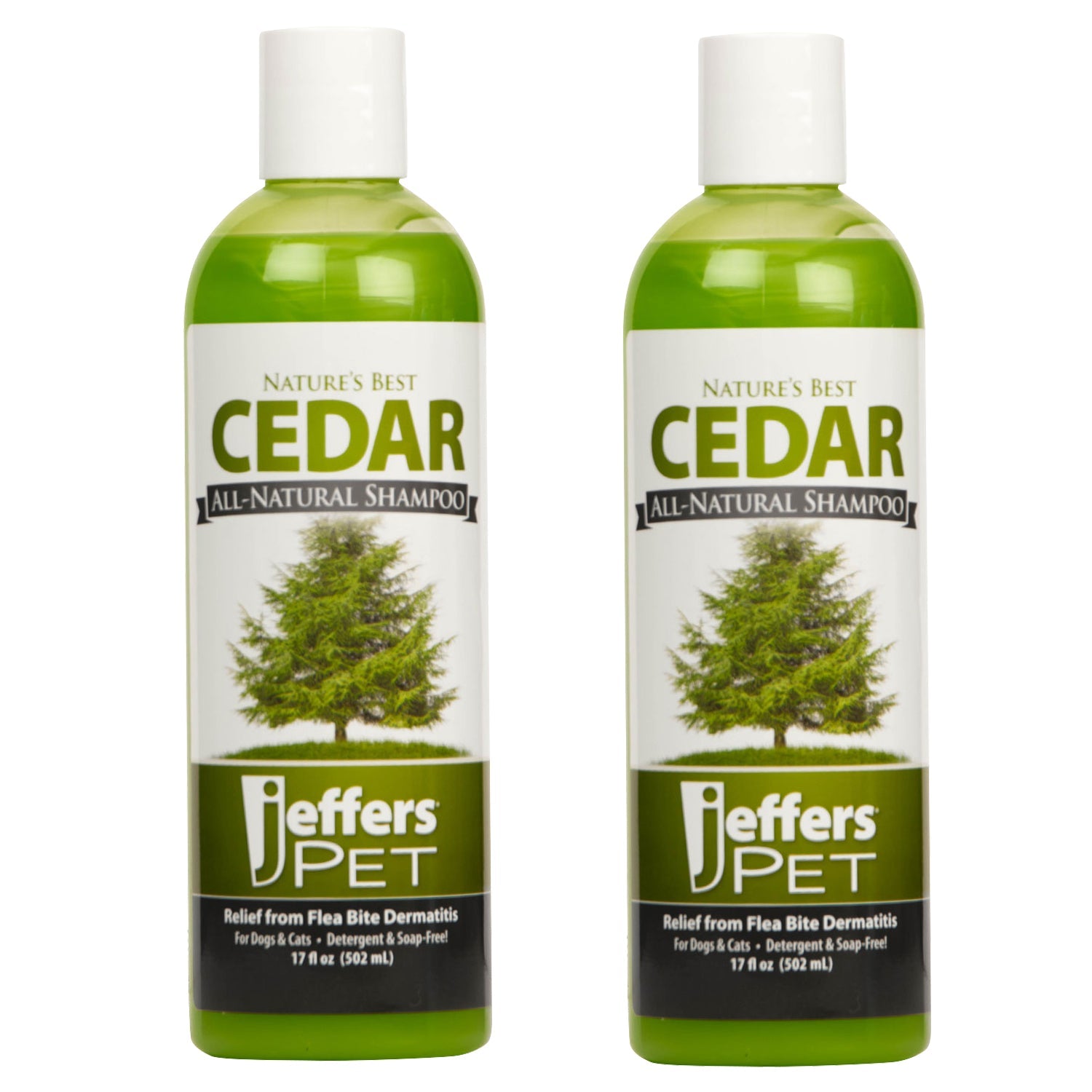 Image of Jeffers Pet Nature's Best Cedar All-Natural Flea Bite Relief Shampoo for Dogs and Cats