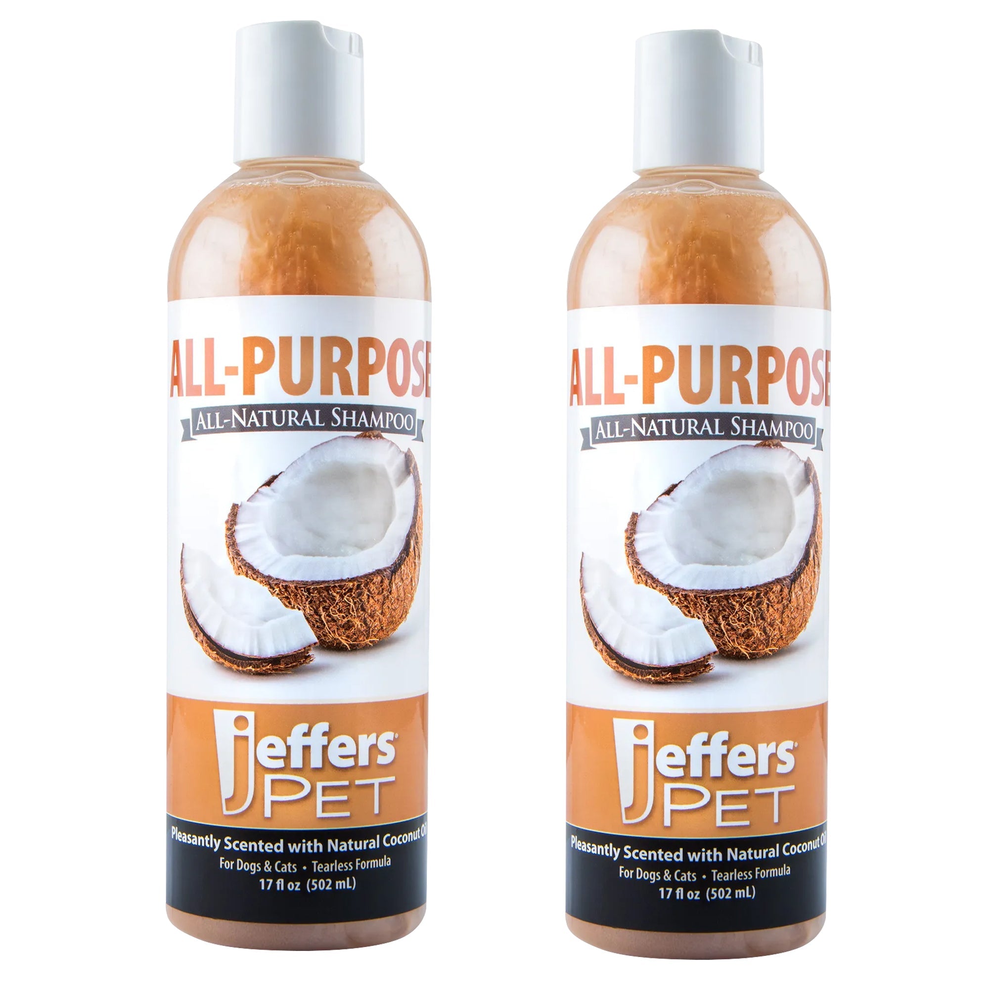 Image of Jeffers Pet Tearless All-Purpose All-Natural Coconut Oil Shampoo for Dogs & Cats