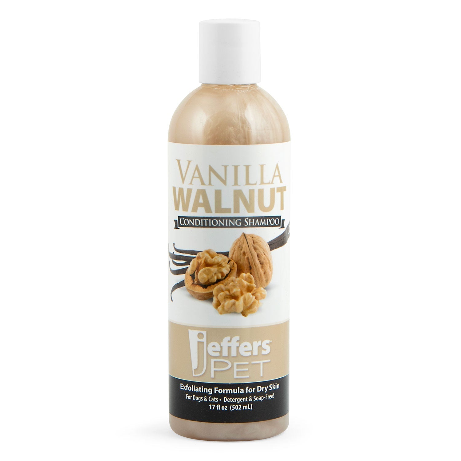 Image of Jeffers Pet Vanilla Walnut Exfoliating Dog & Cat Conditioning Shampoo