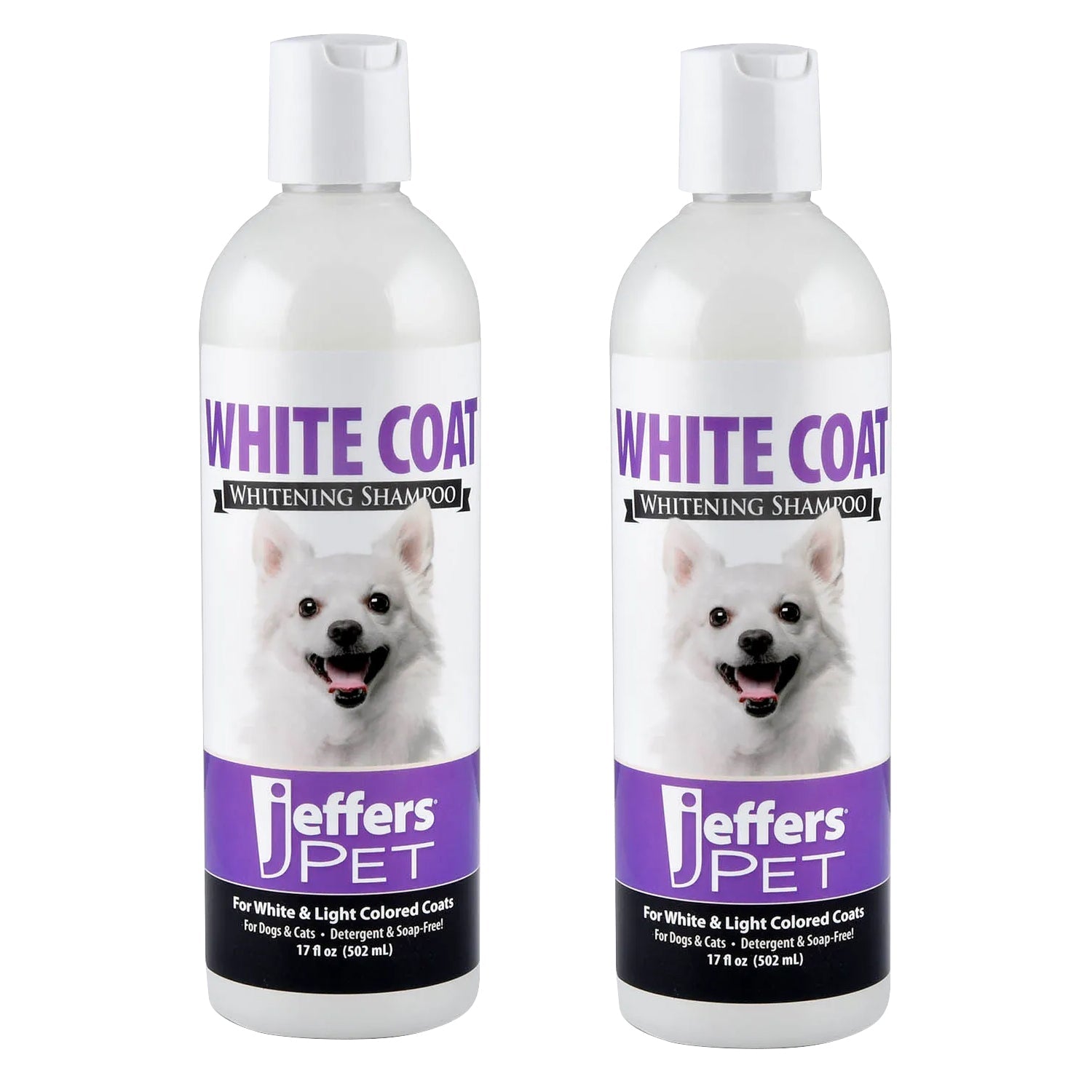 Image of Jeffers Pet White Coat Whitening Dog & Cat Shampoo